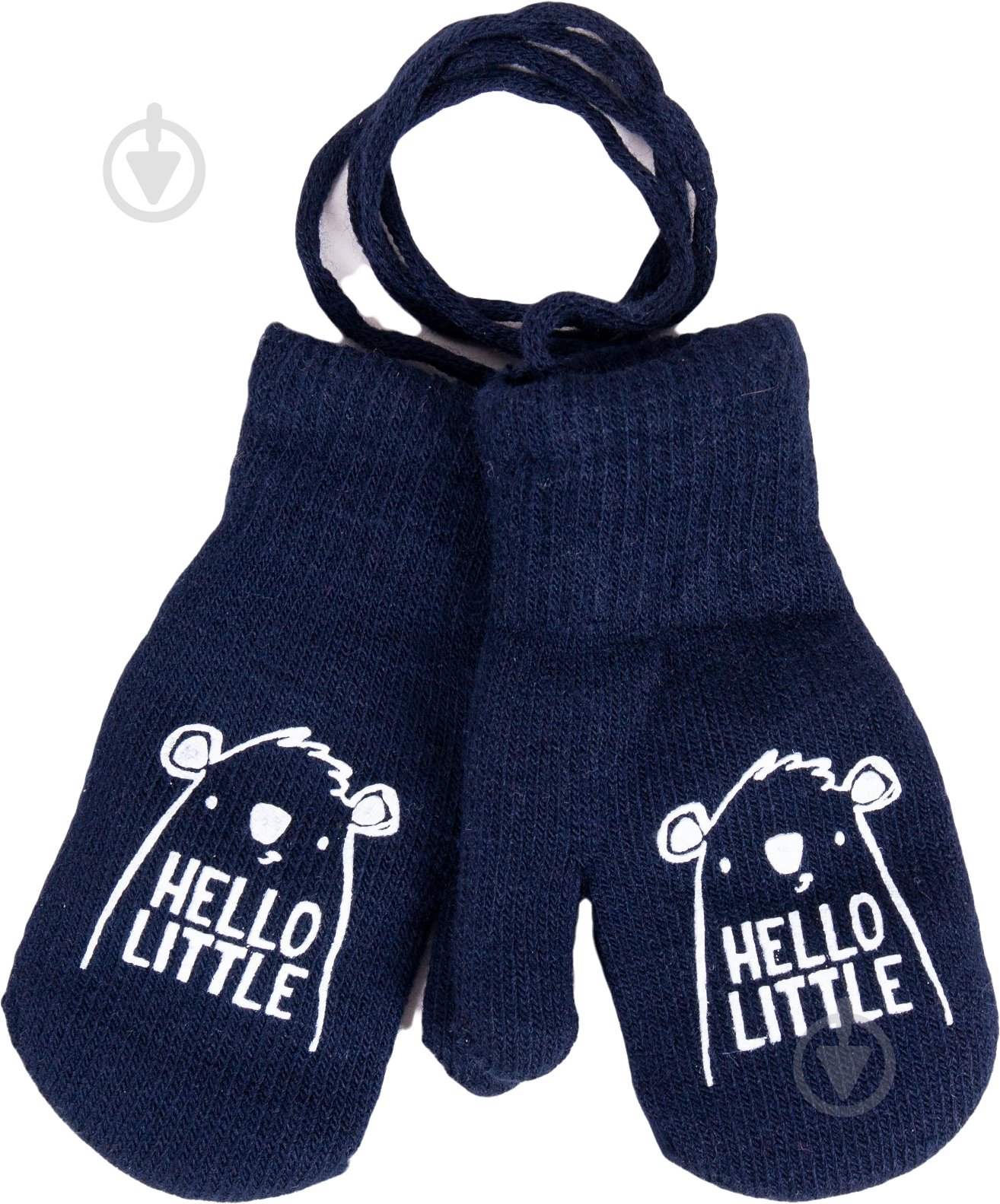 Варежки YO! р.10 темно-синий - фото 1 Варежки YO! р.10 темно-синий - фото 1