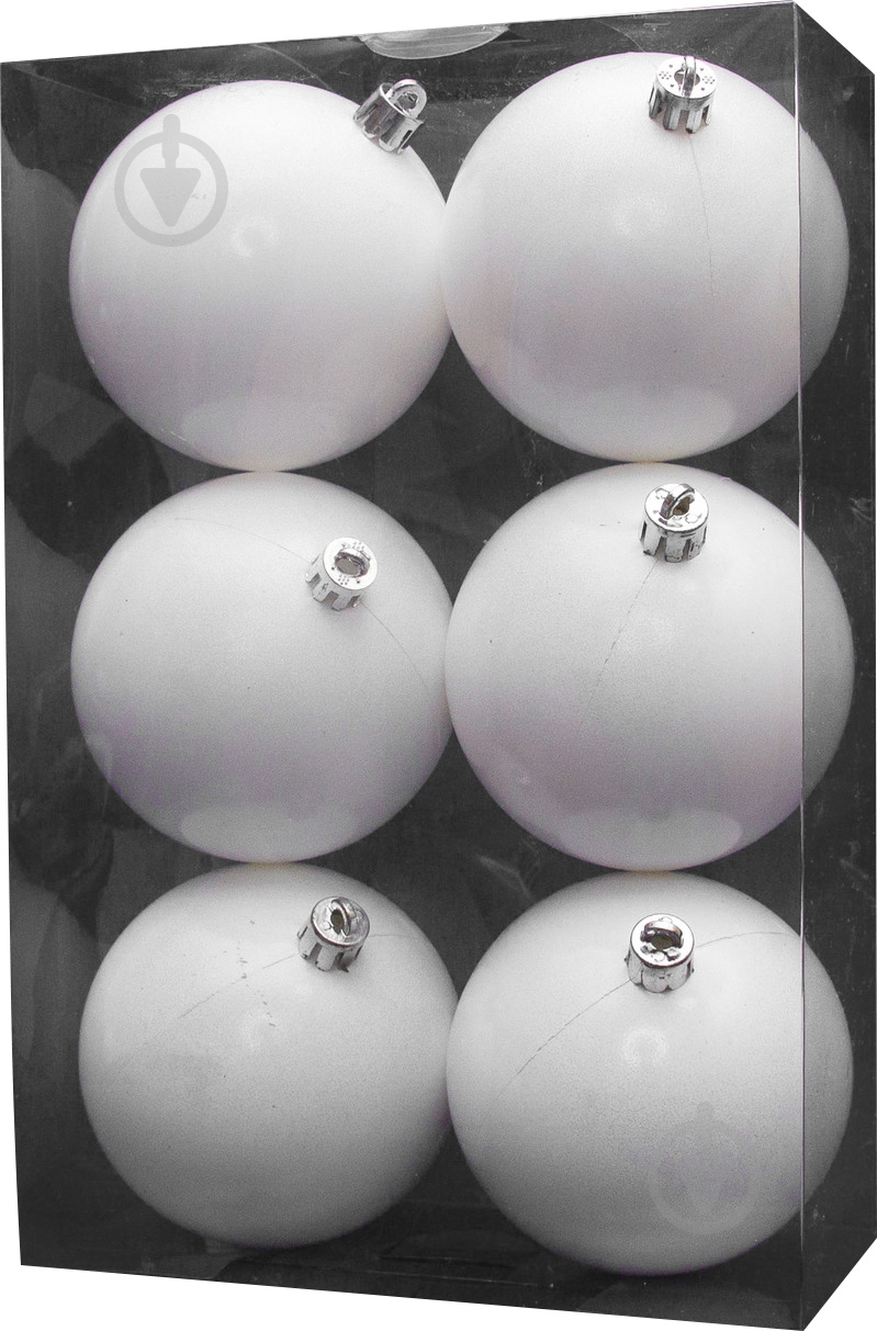 Набор елочных шаров Девилон 251253 d80 мм 6 шт./уп. - фото 1 Набор елочных шаров Девилон 251253 d80 мм 6 шт./уп. - фото 1