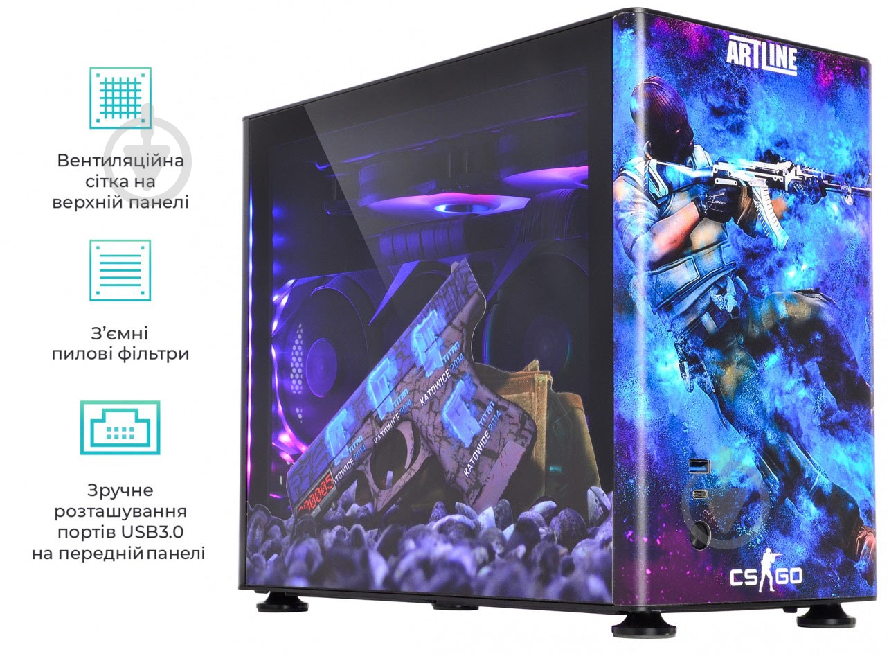 Компьютер персональный Artline Overlord (DRAGONv33) - фото 3 Компьютер персональный Artline Overlord (DRAGONv33) - фото 3