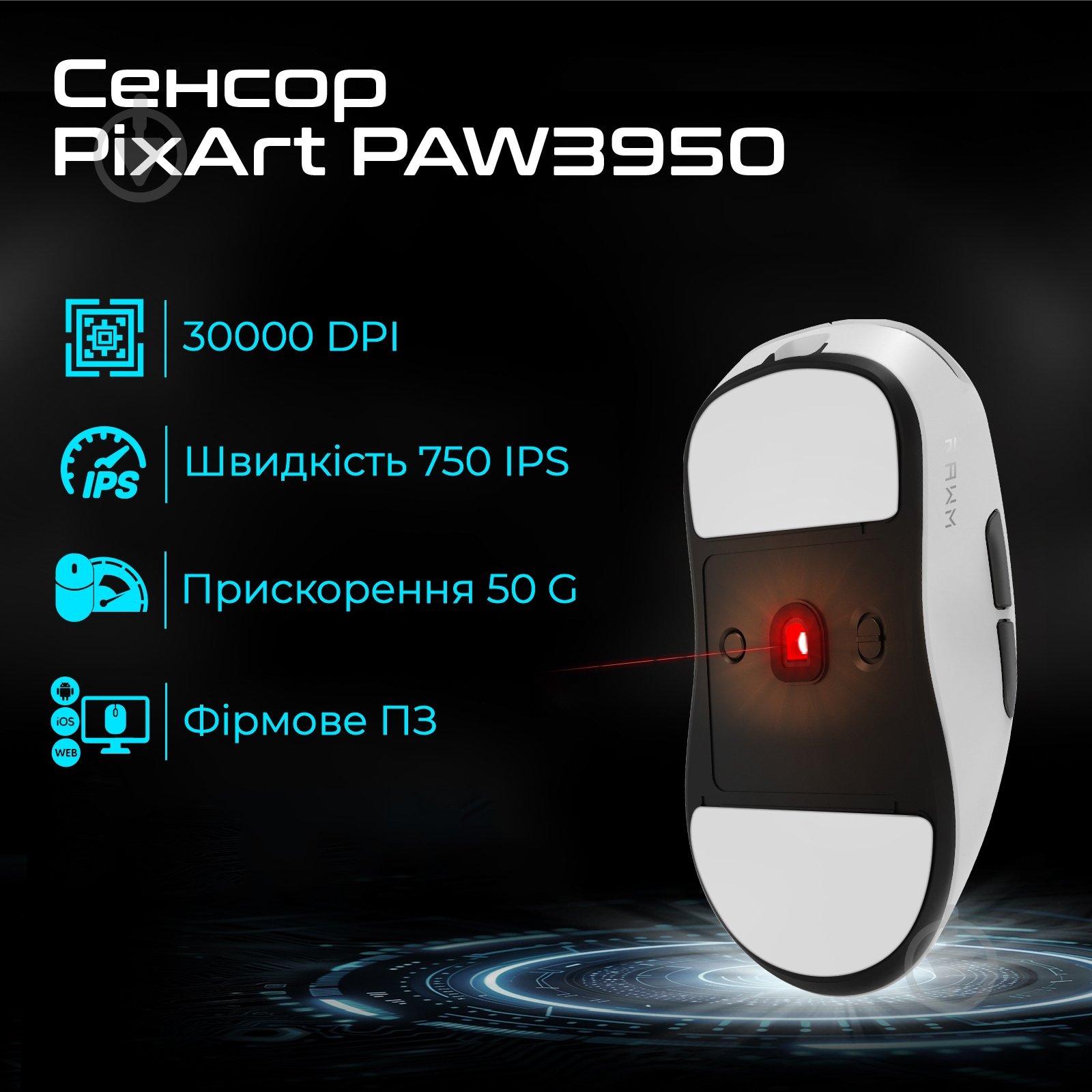 Игровая мышь RAWM black (ES21PRO.black) - фото 2