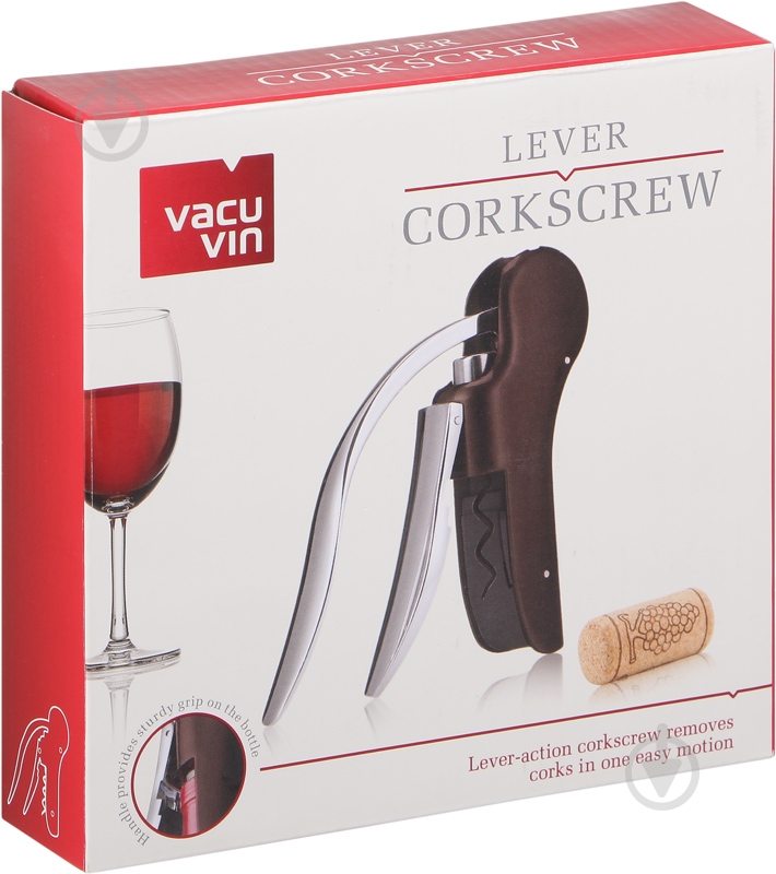Штопор Vacu Vin вертикальный Lever Corkscrew Vertical 66505606 - фото 3