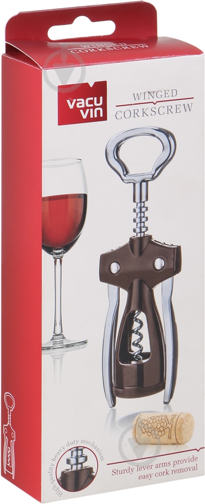 Штопор-метелик Vacu Vin Winged Corkscrew 68425606 - фото 3 Штопор-метелик Vacu Vin Winged Corkscrew 68425606 - фото 3
