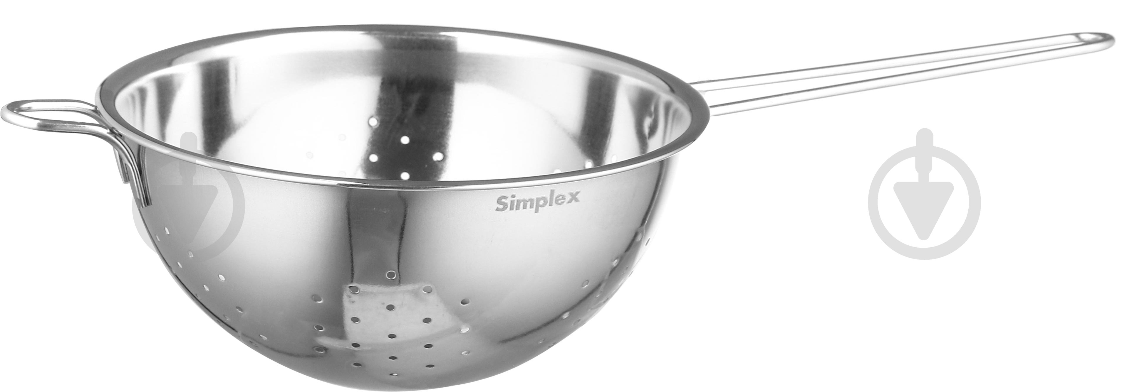 Дуршлаг Simplex 20 см нержавеющая сталь (45378) - фото 1 Дуршлаг Simplex 20 см нержавеющая сталь (45378) - фото 1