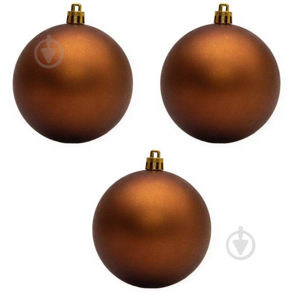 Набор елочных шаров Девилон 251383 d80 мм 3 шт./уп. - фото 1 Набор елочных шаров Девилон 251383 d80 мм 3 шт./уп. - фото 1