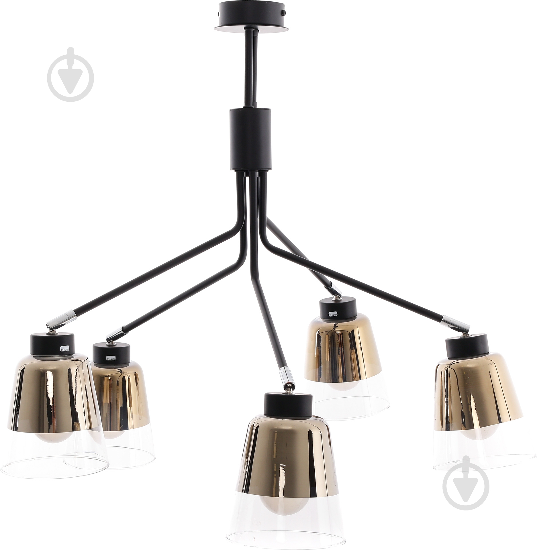 Люстра ALFA KAPITOL 5x60 Вт E27 черный 23995 - фото 2