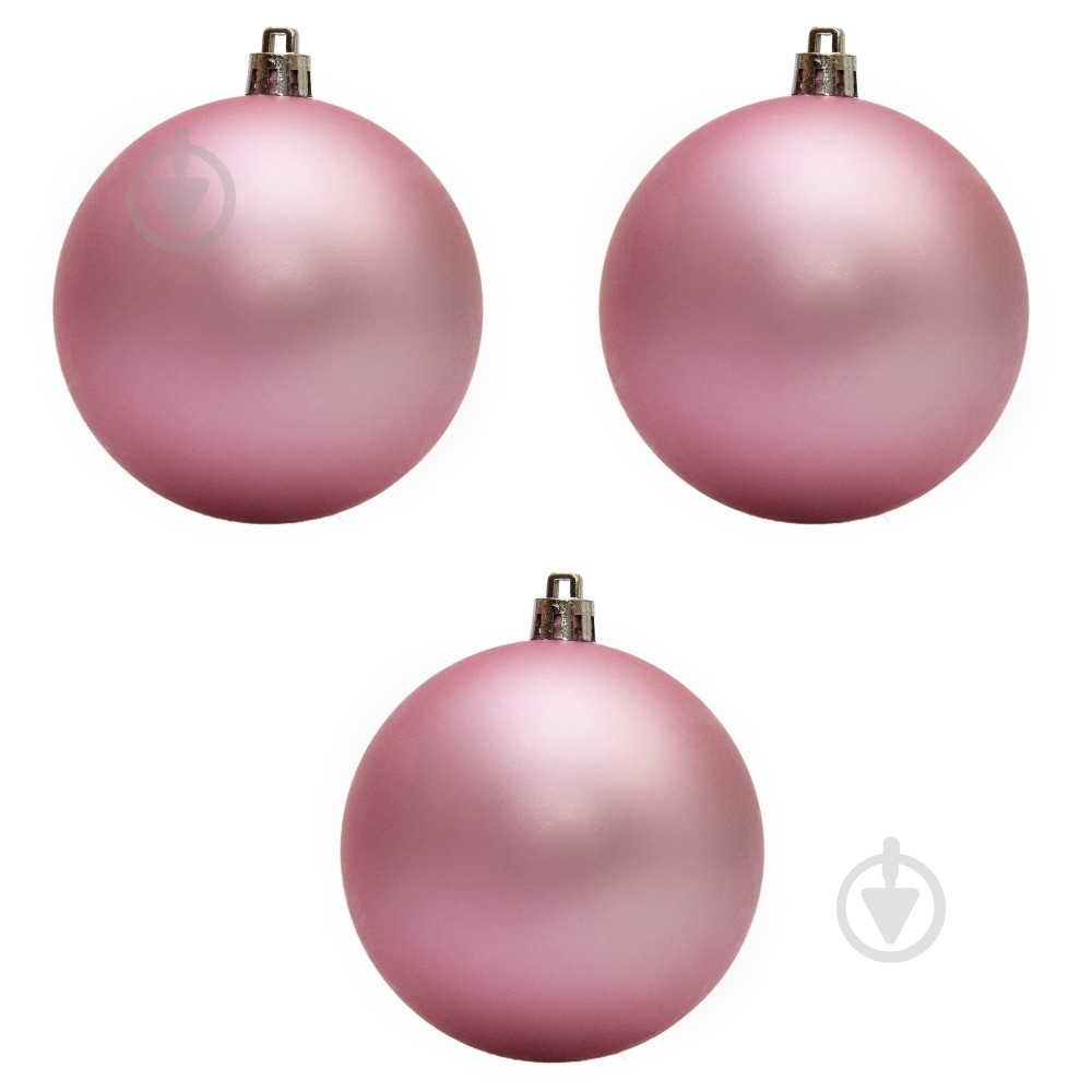 Набор елочных шаров Девилон 251413 d80 мм 3 шт./уп. - фото 1