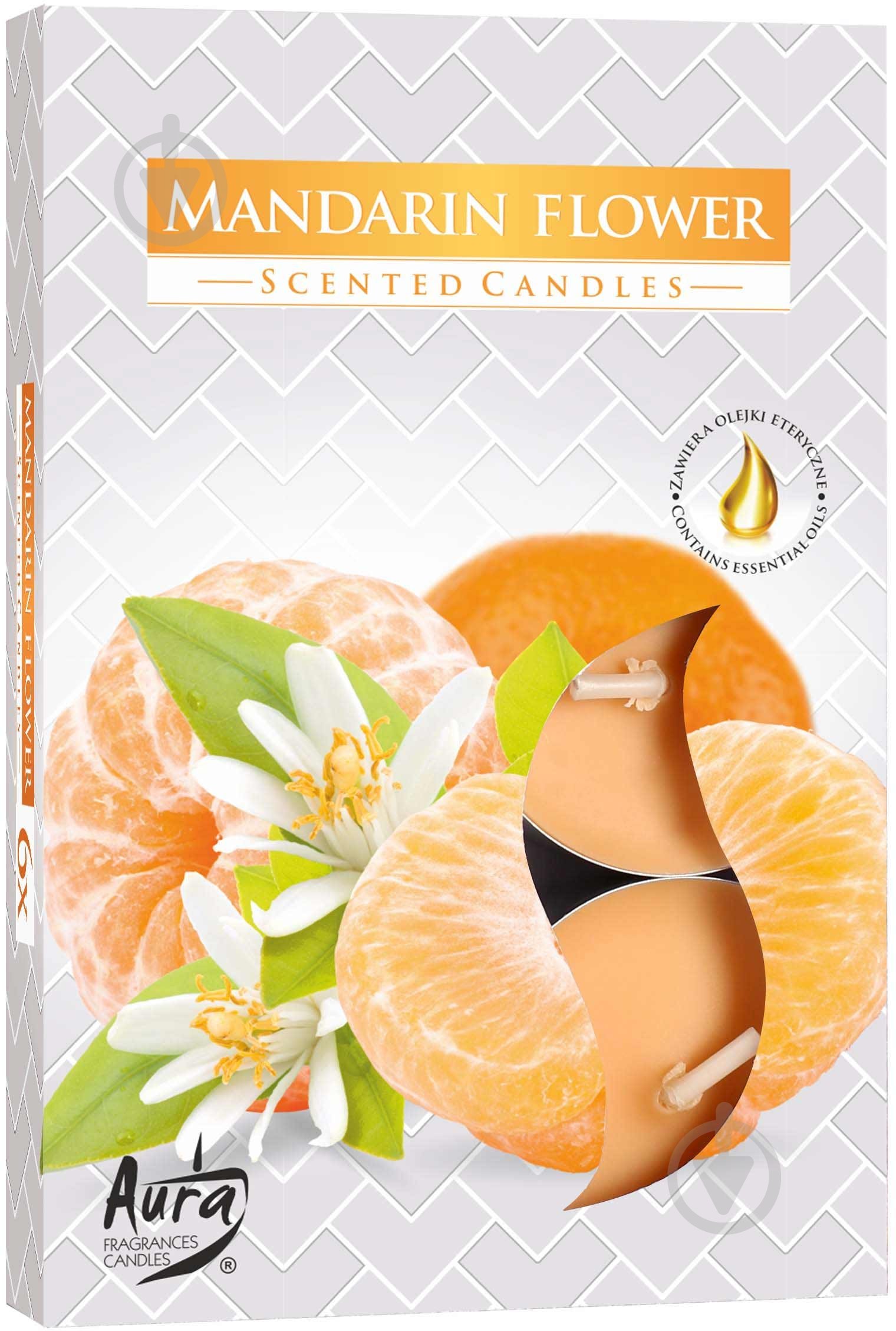 Набір свічок ароматичних Bispol Мандарин 51168369 - фото 1