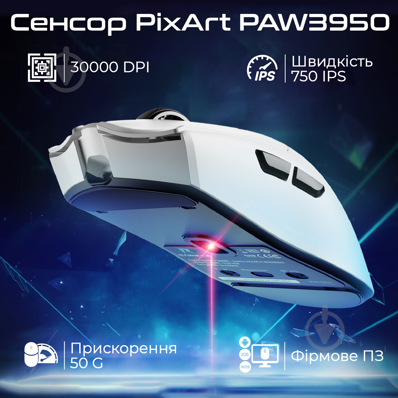 Игровая мышь RAWM black (SA-MH01PRO.black) - фото 2 Игровая мышь RAWM black (SA-MH01PRO.black) - фото 2