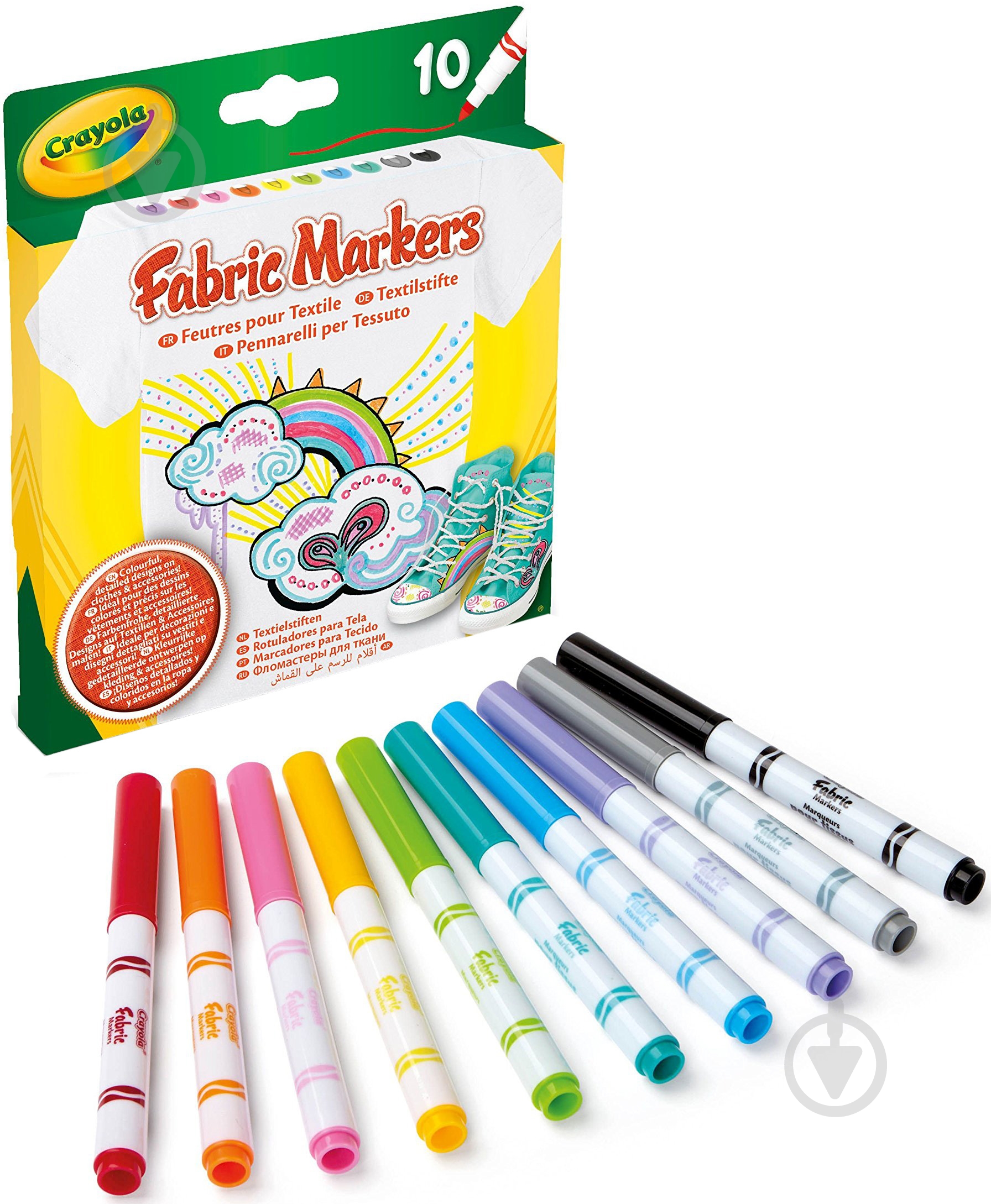Набор фломастеров Crayola для рисования на ткани - фото 4
