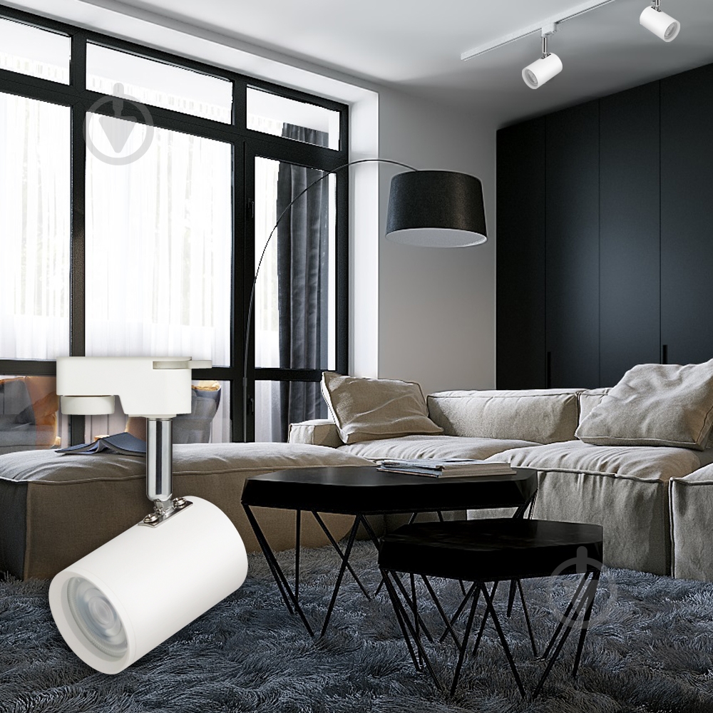 Трековый прожектор LightMaster MLT200 MR16/GU10 белый - фото 2