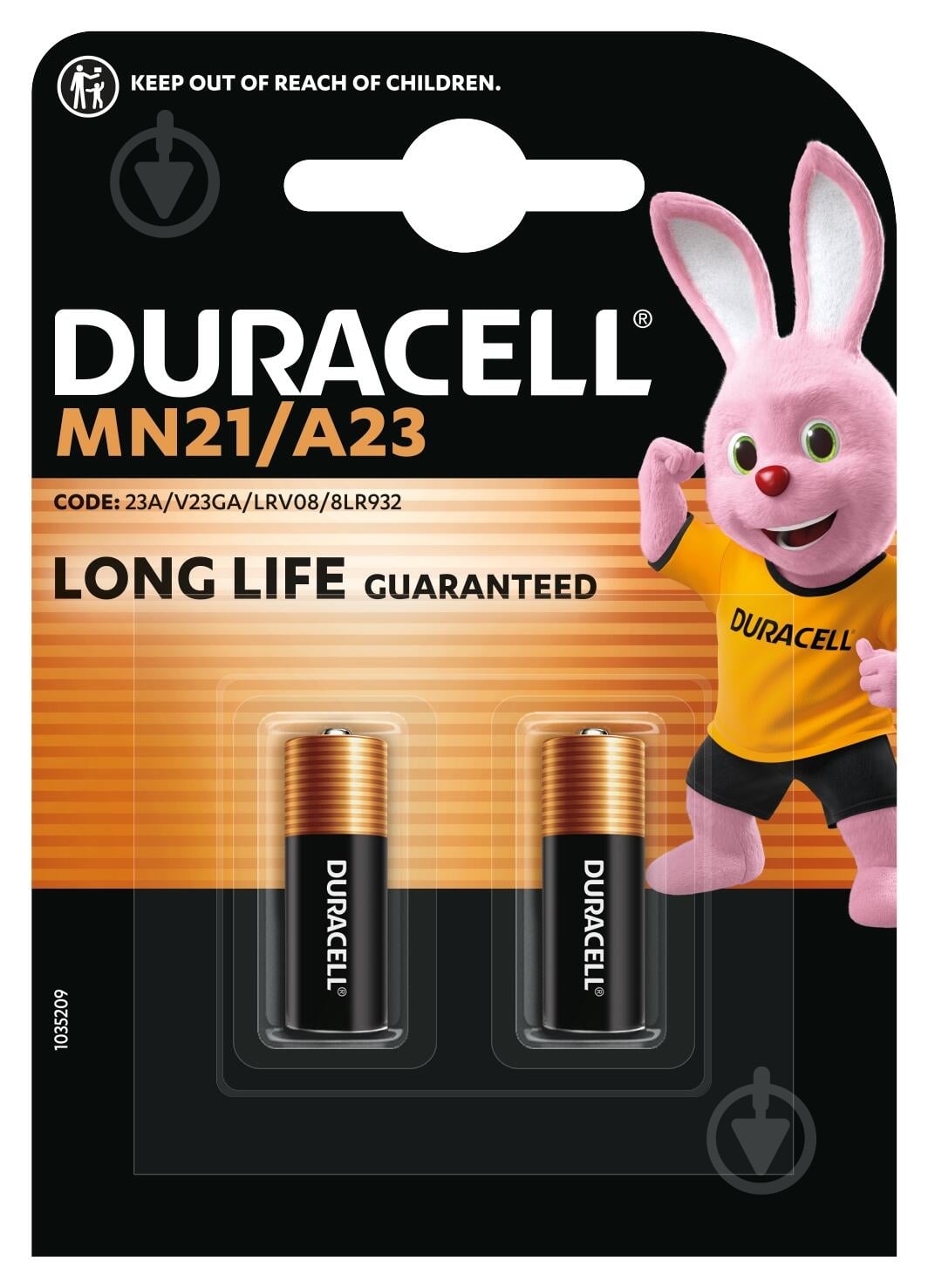 Батарейка щелочная Duracell специализированная A23/23A/V23GA/LRV08/8LR932 MN21 2 шт. - фото 2