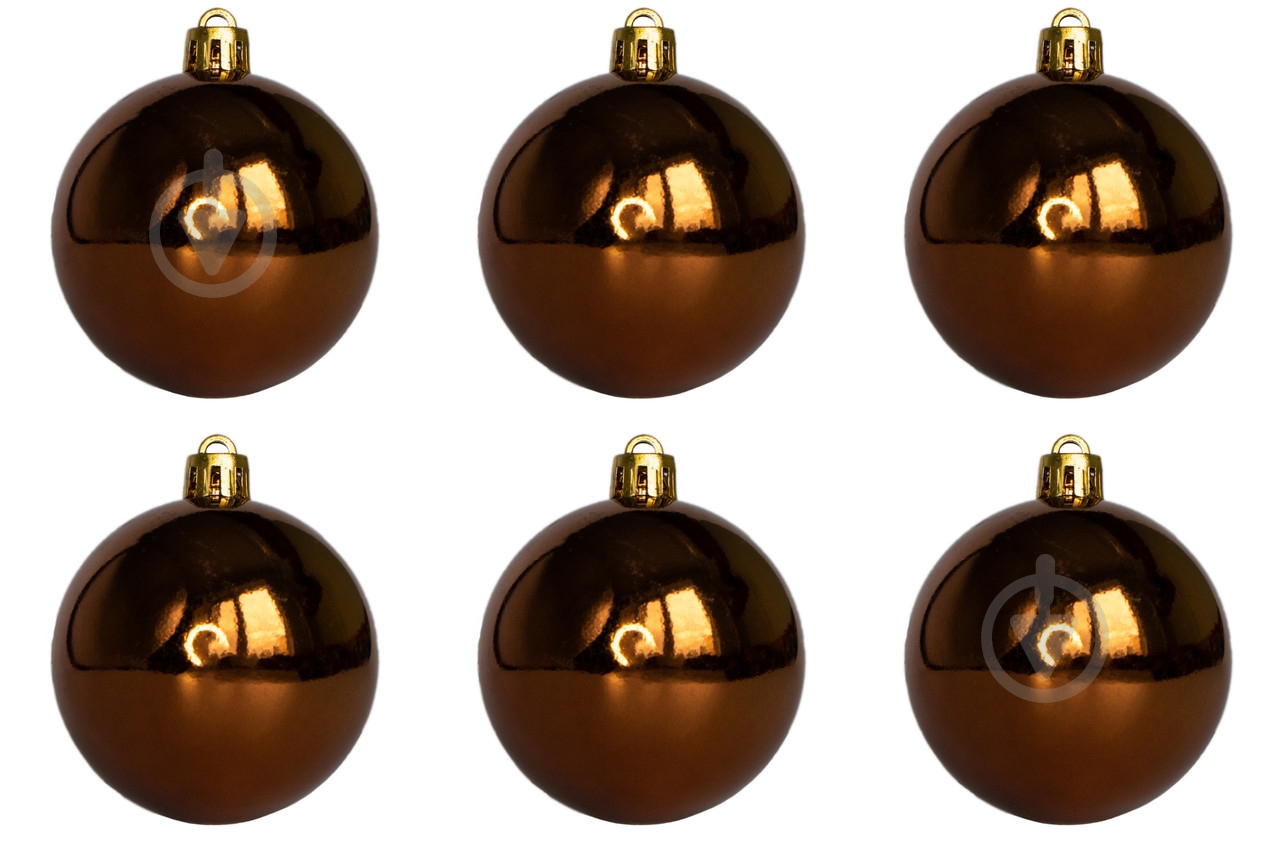 Набор елочных шаров Девилон 251512 d60 мм 6 шт./уп. - фото 2 Набор елочных шаров Девилон 251512 d60 мм 6 шт./уп. - фото 2