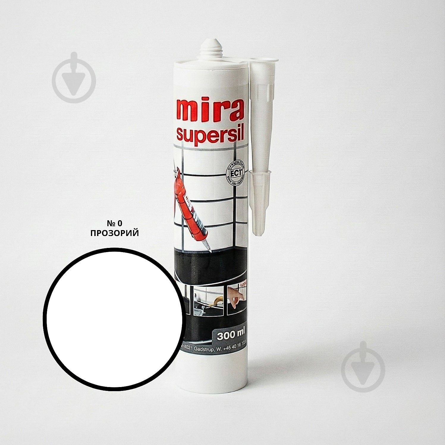 Герметик силіконовий Mira санітарний Supersil transparent прозорий 300 мл - фото 1