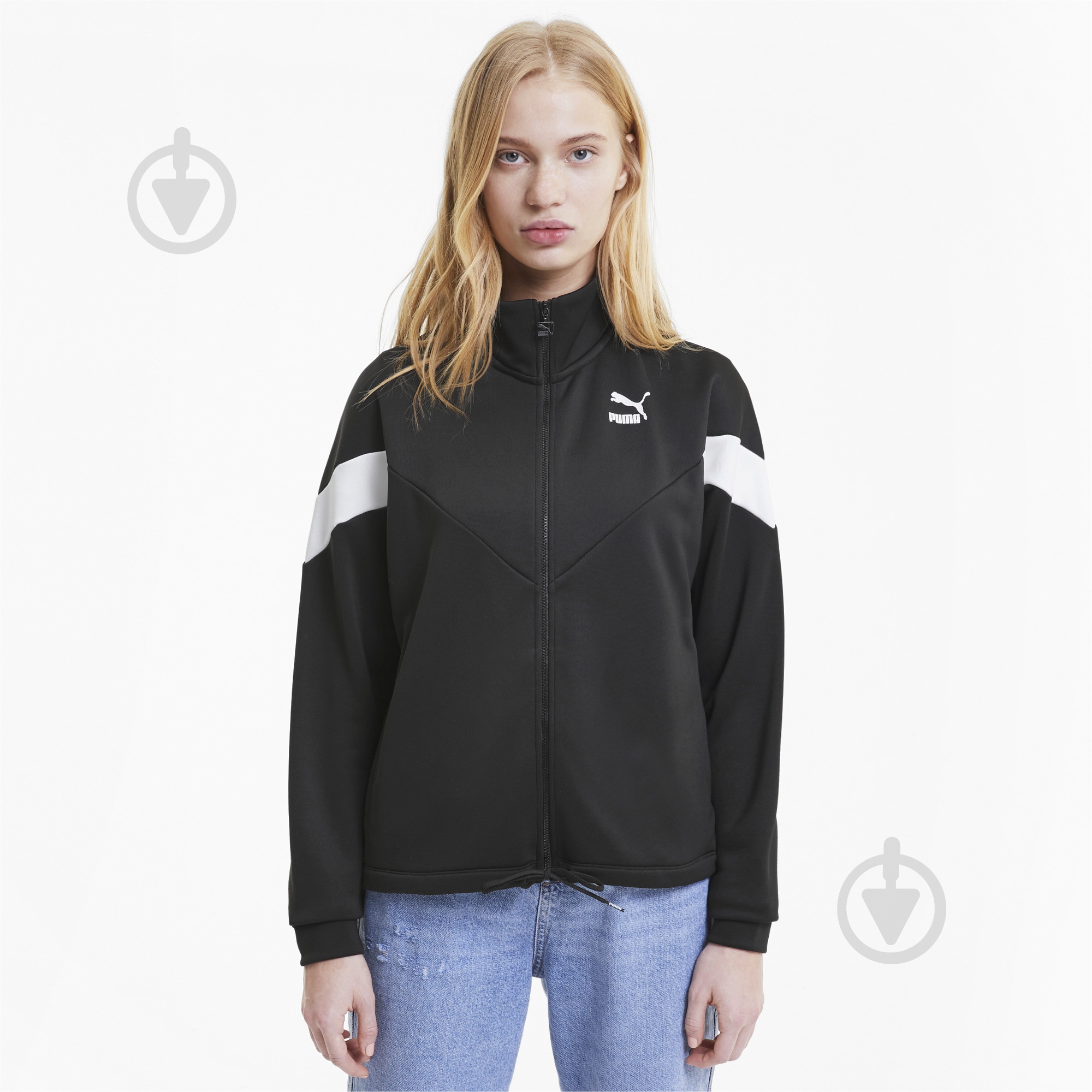 Джемпер Puma Classics MCS Track Jacket 59765901 р. L черный - фото 1
