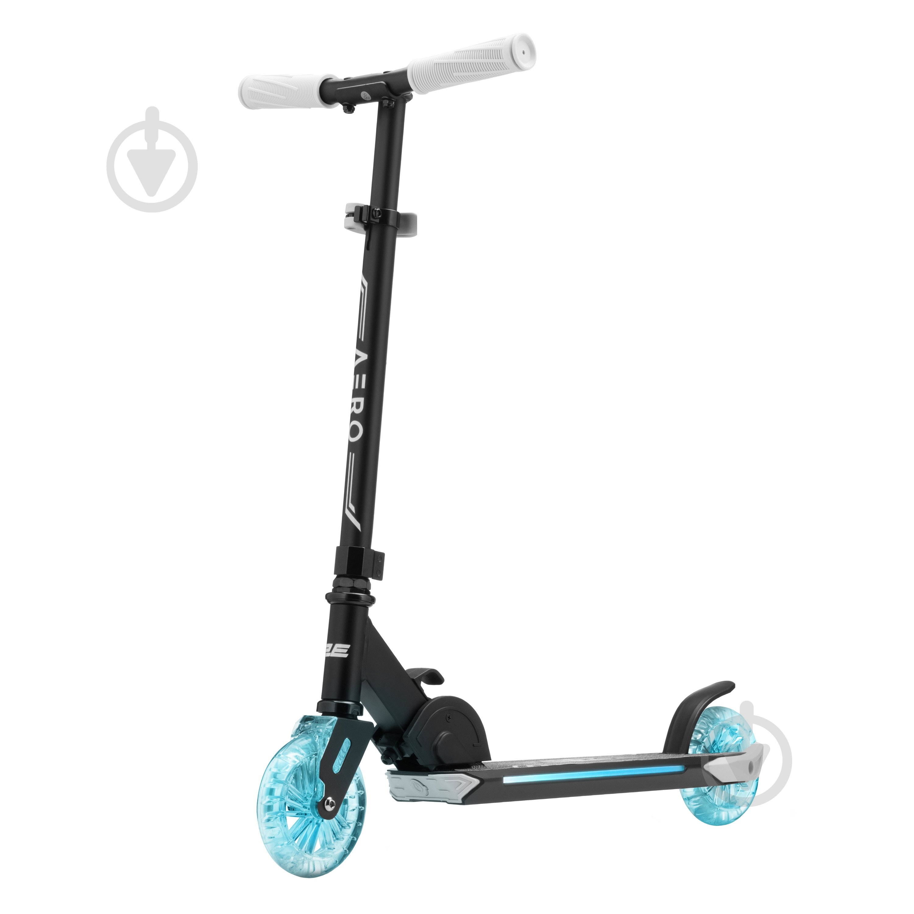 Самокат 2E чорний AERO-125-RGB - фото 1