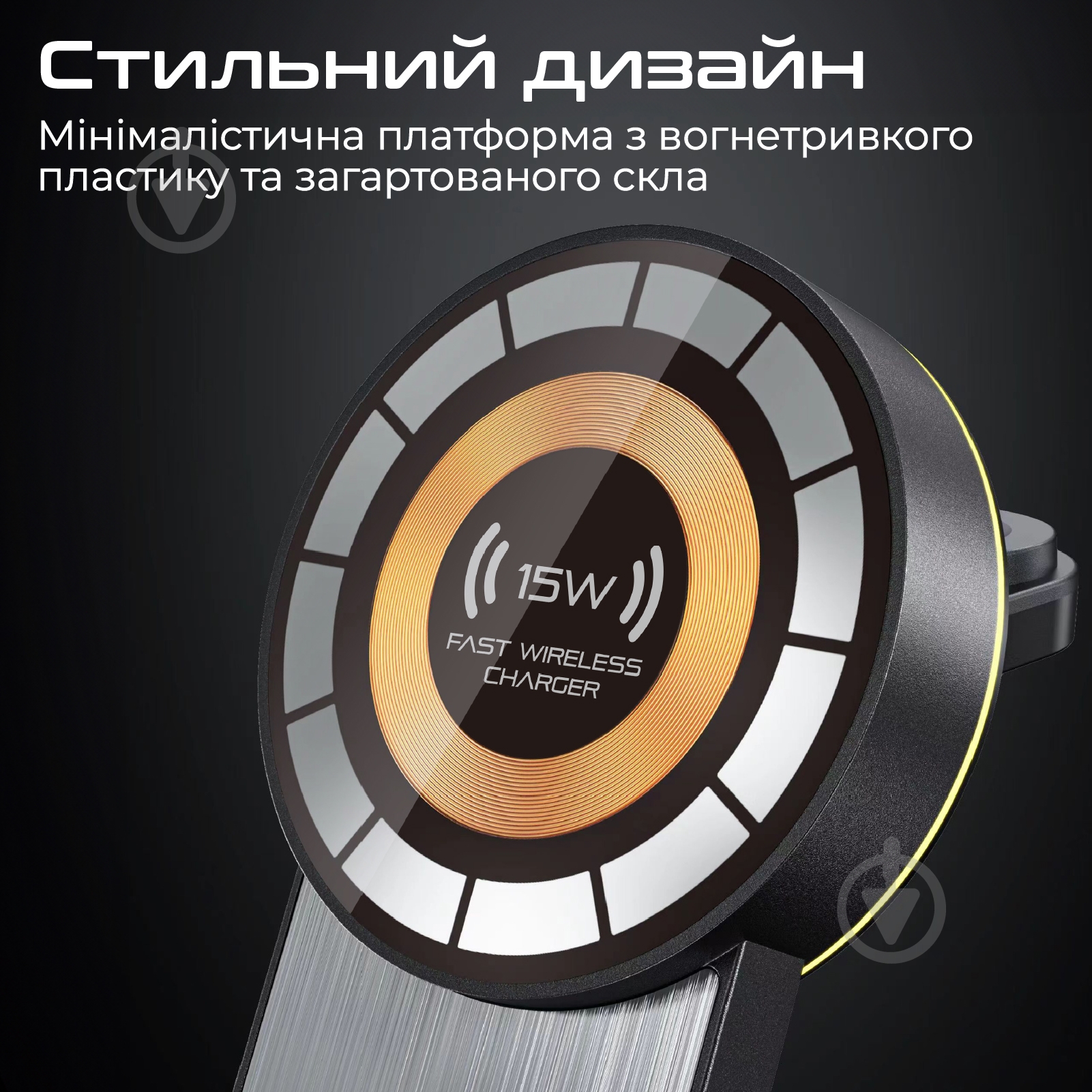 Беспроводное зарядное устройство Promate TransFold Black (transfold) - фото 7