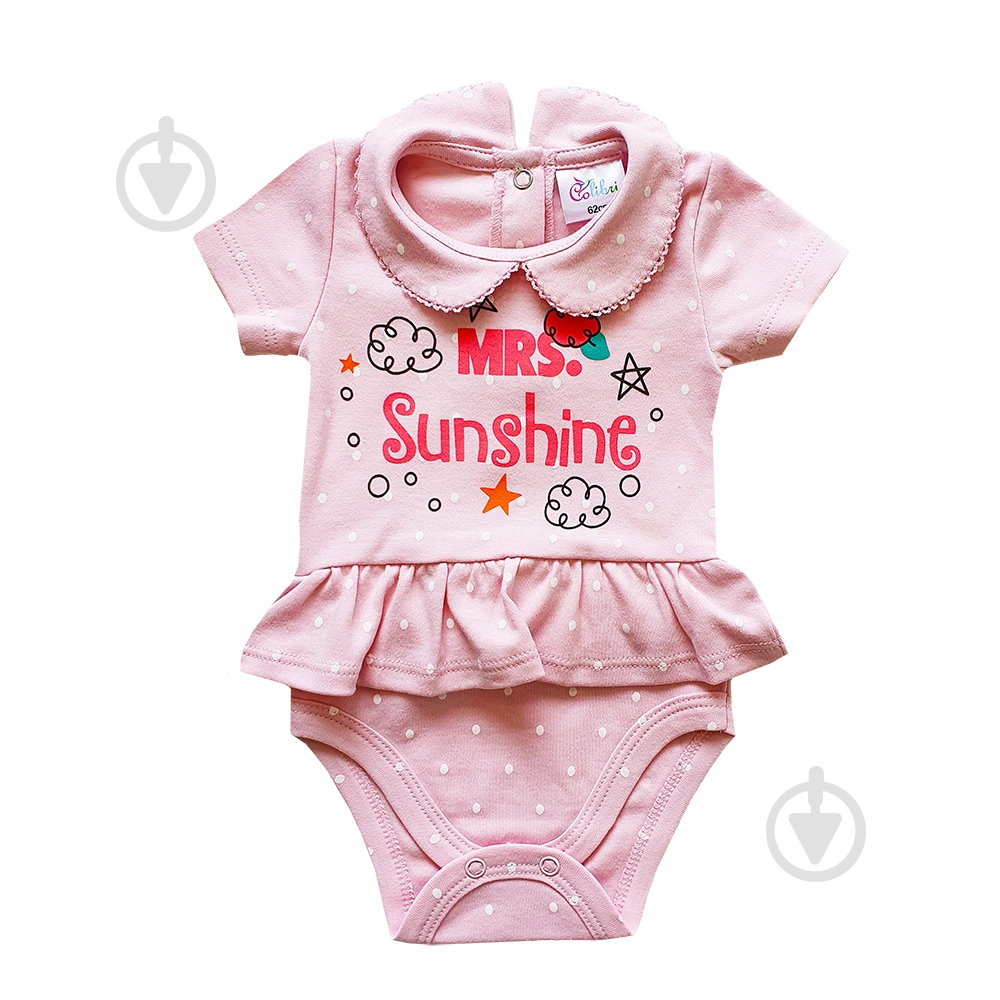 Боди для девочек для девочки Colibri р.86 розовый G3045 - фото 1 Боди для девочек для девочки Colibri р.86 розовый G3045 - фото 1