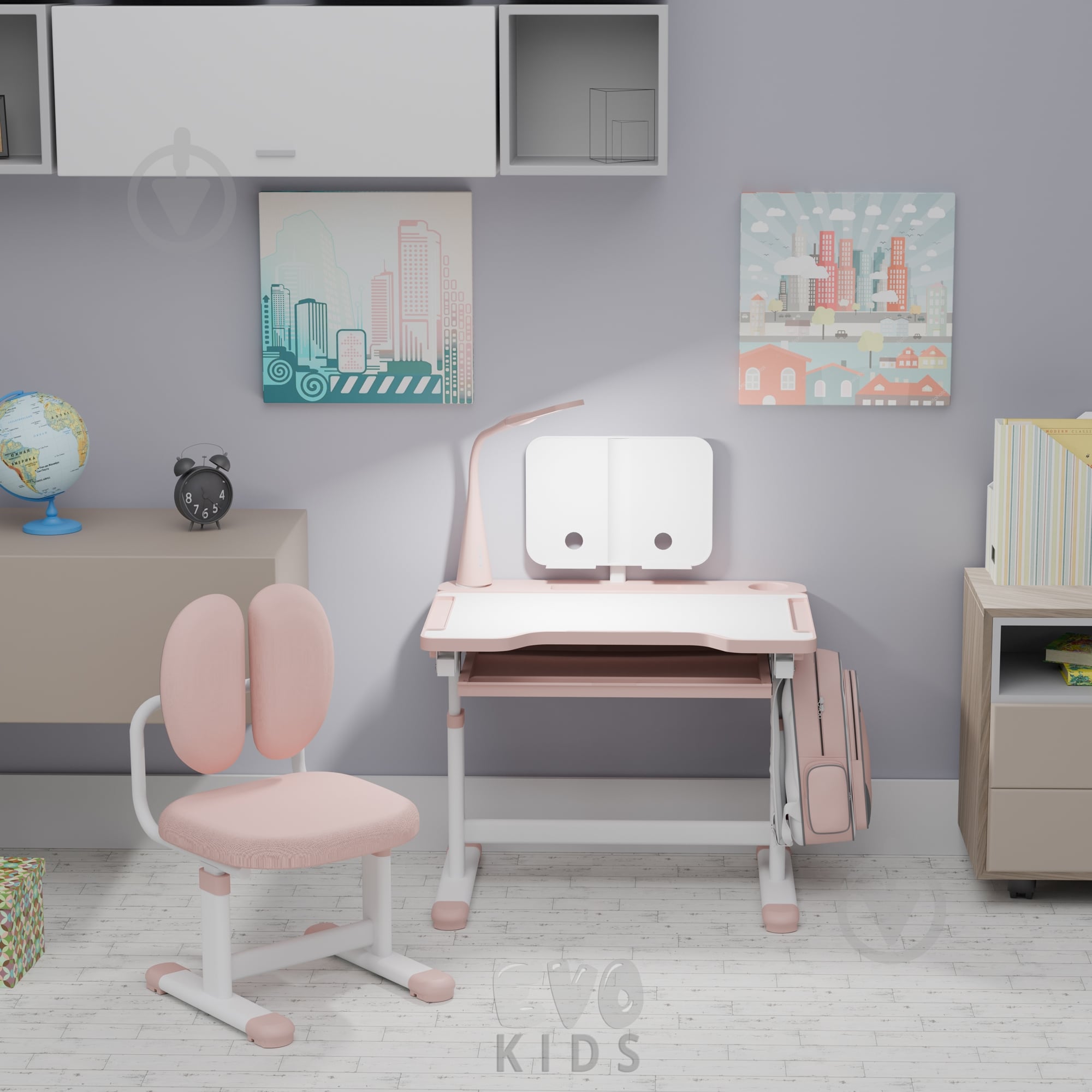 Комплект мебели детский Evo-kids BD-20 PN - фото 2 Комплект мебели детский Evo-kids BD-20 PN - фото 2
