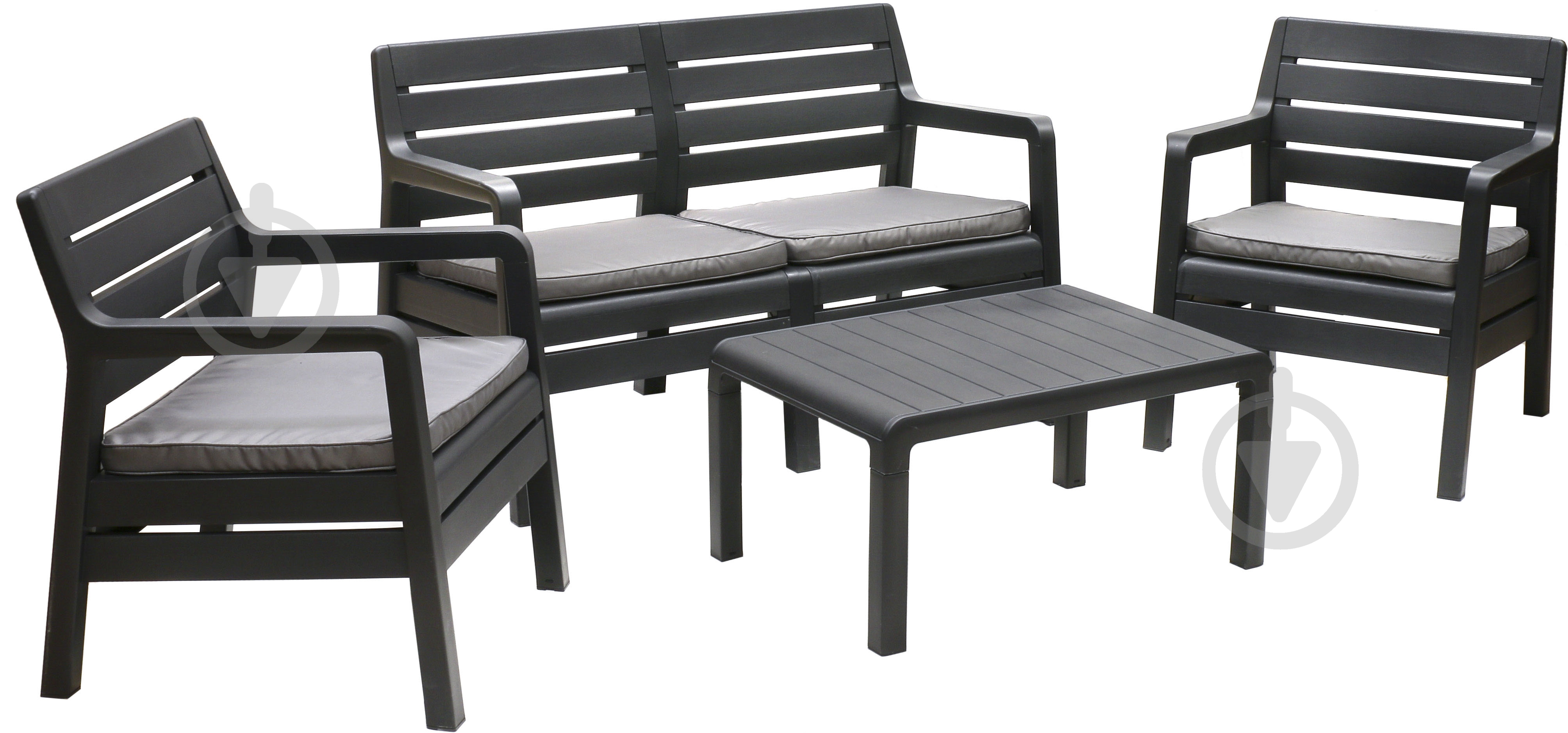 Комплект мебели Keter Delano set 121 графит - фото 1