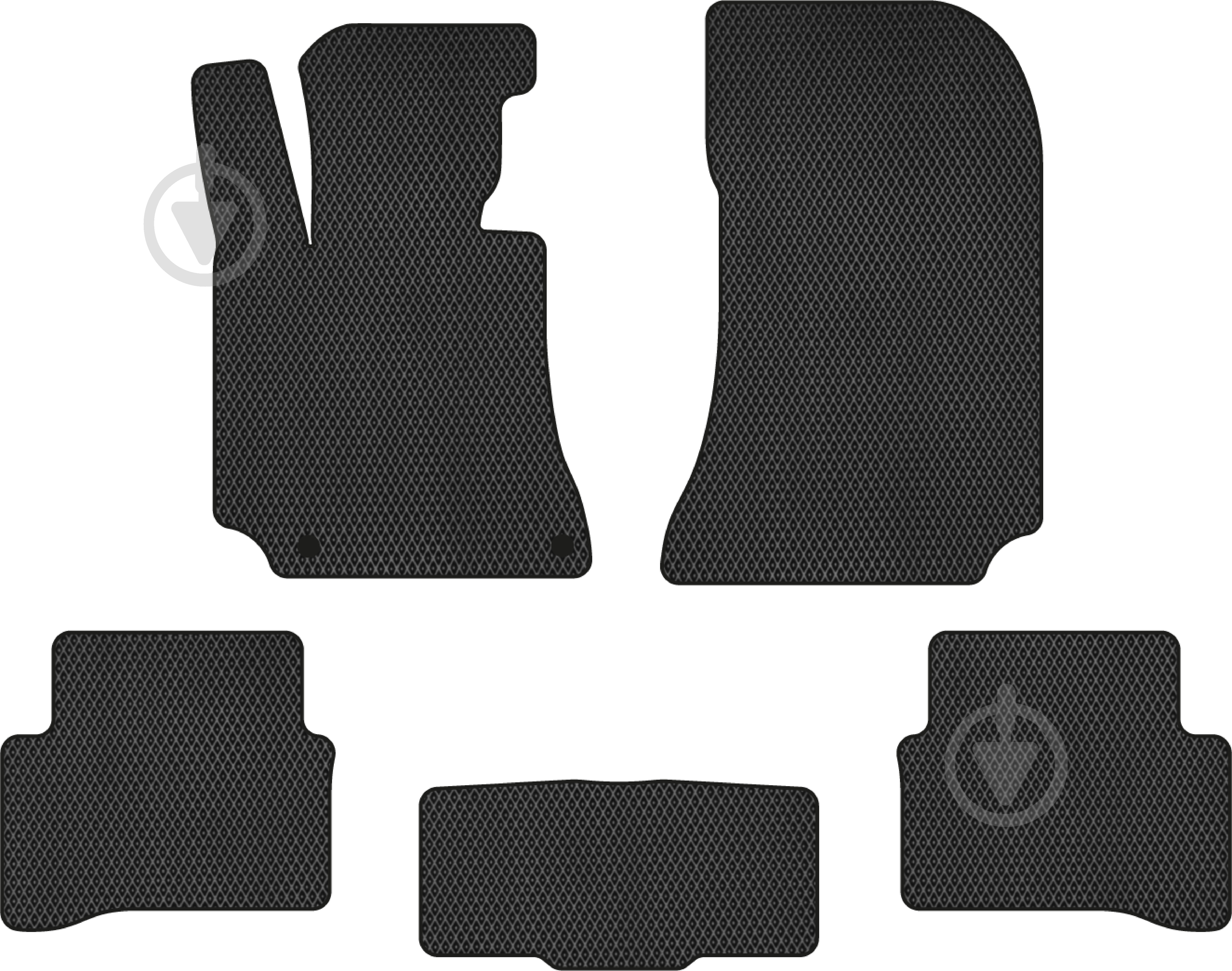 Коврики автомобильные EVAtech Mercedes-Benz E-Class 2009-2016 (MB32142C5MS2RBB) универсальные - фото 1