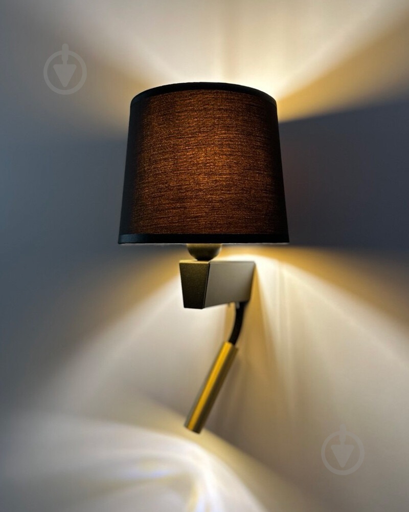 Бра Nowodvorski Chillin 1x40 Вт E27 черный 8213 - фото 2