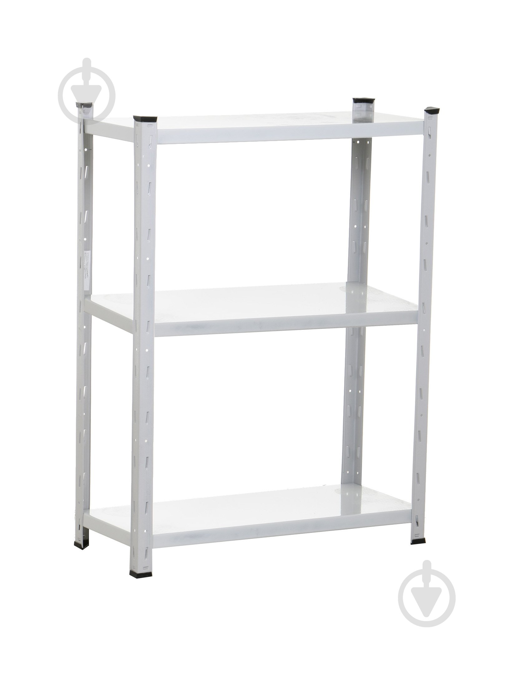 Стелаж 1000x950x400 мм KIEVMODERN Апполо світлий сірий метал полиці 3 шт. фарбований - фото 1