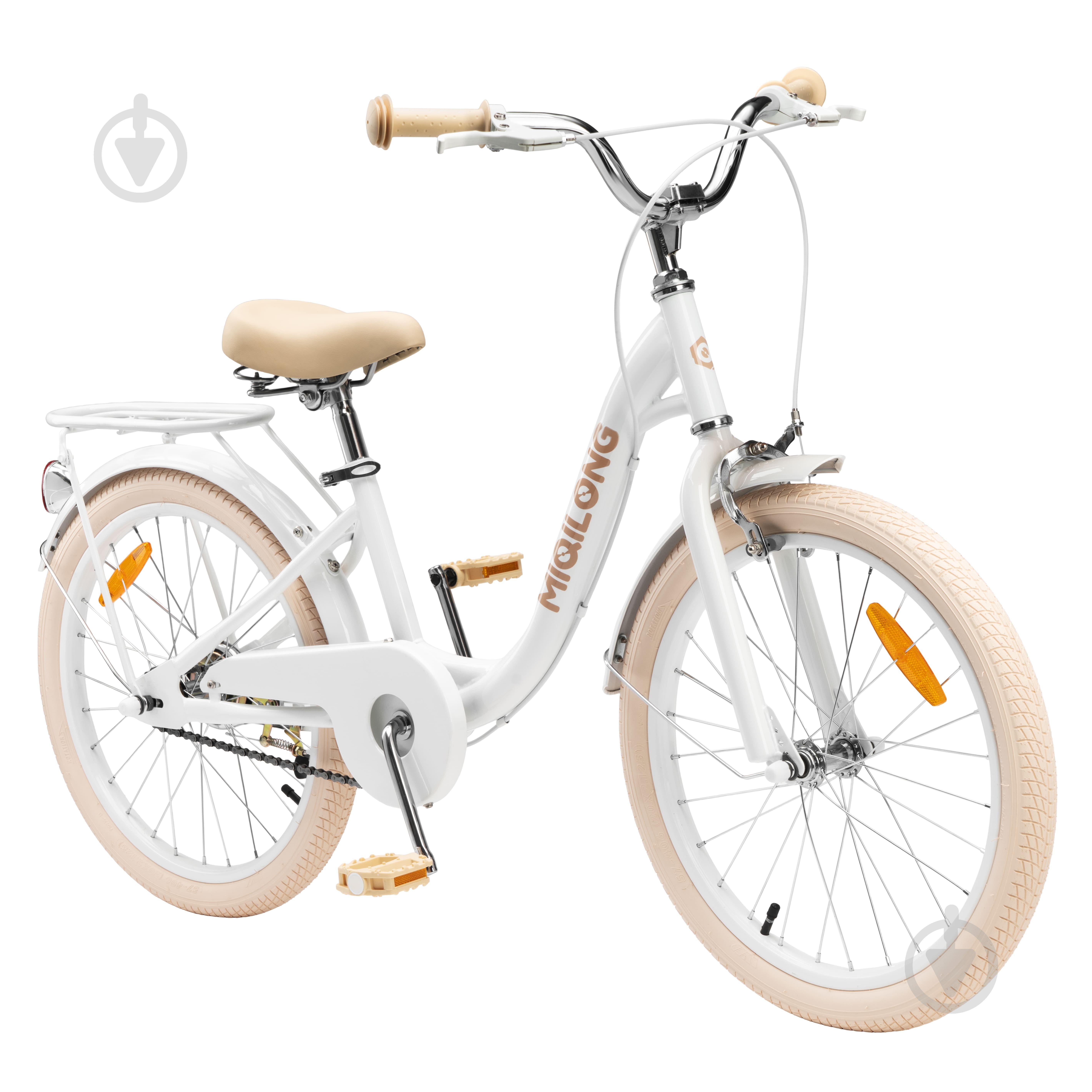 Велосипед детский Miqilong белый RBB-LS20-PEARL - фото 3 Велосипед детский Miqilong белый RBB-LS20-PEARL - фото 3