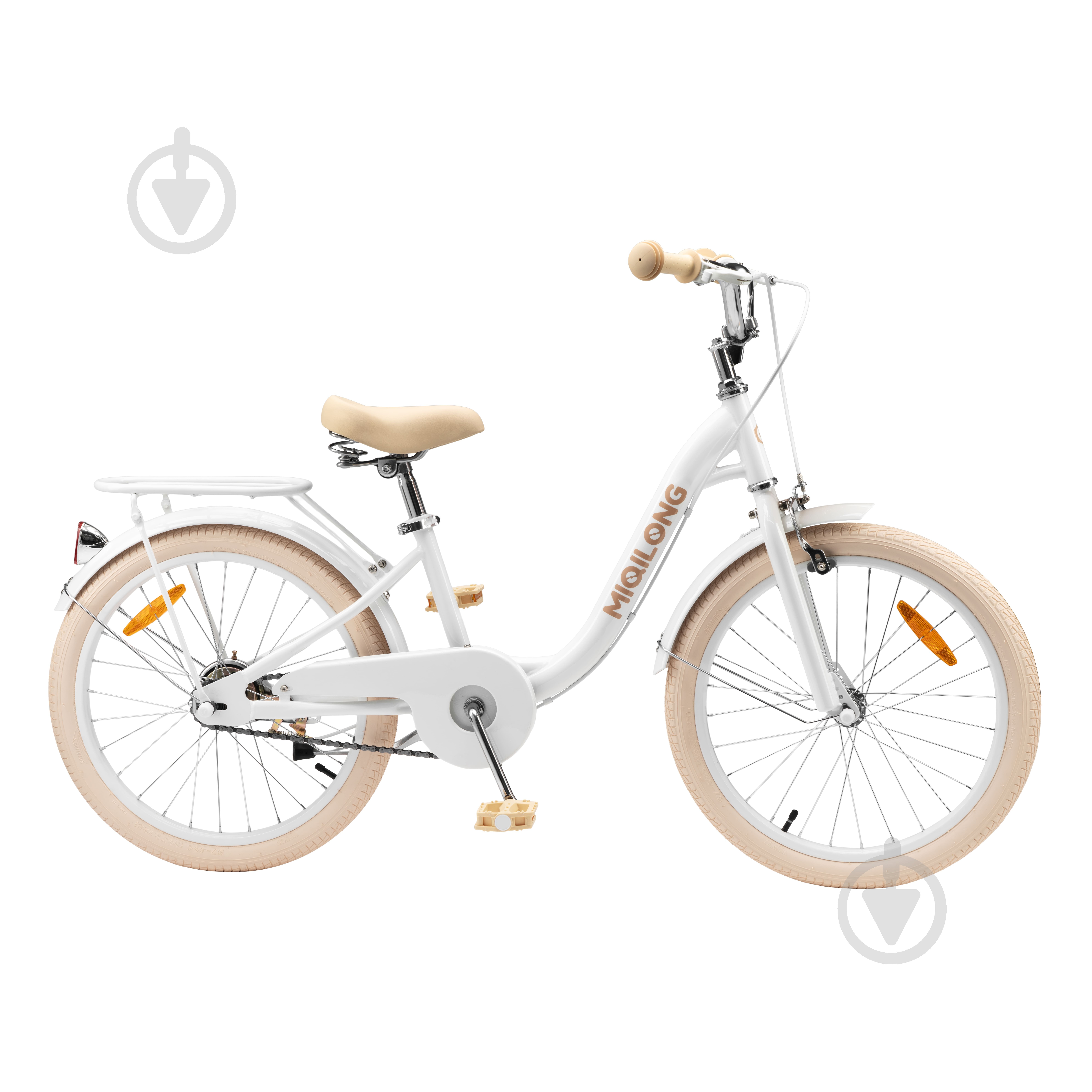 Велосипед детский Miqilong белый RBB-LS20-PEARL - фото 4 Велосипед детский Miqilong белый RBB-LS20-PEARL - фото 4