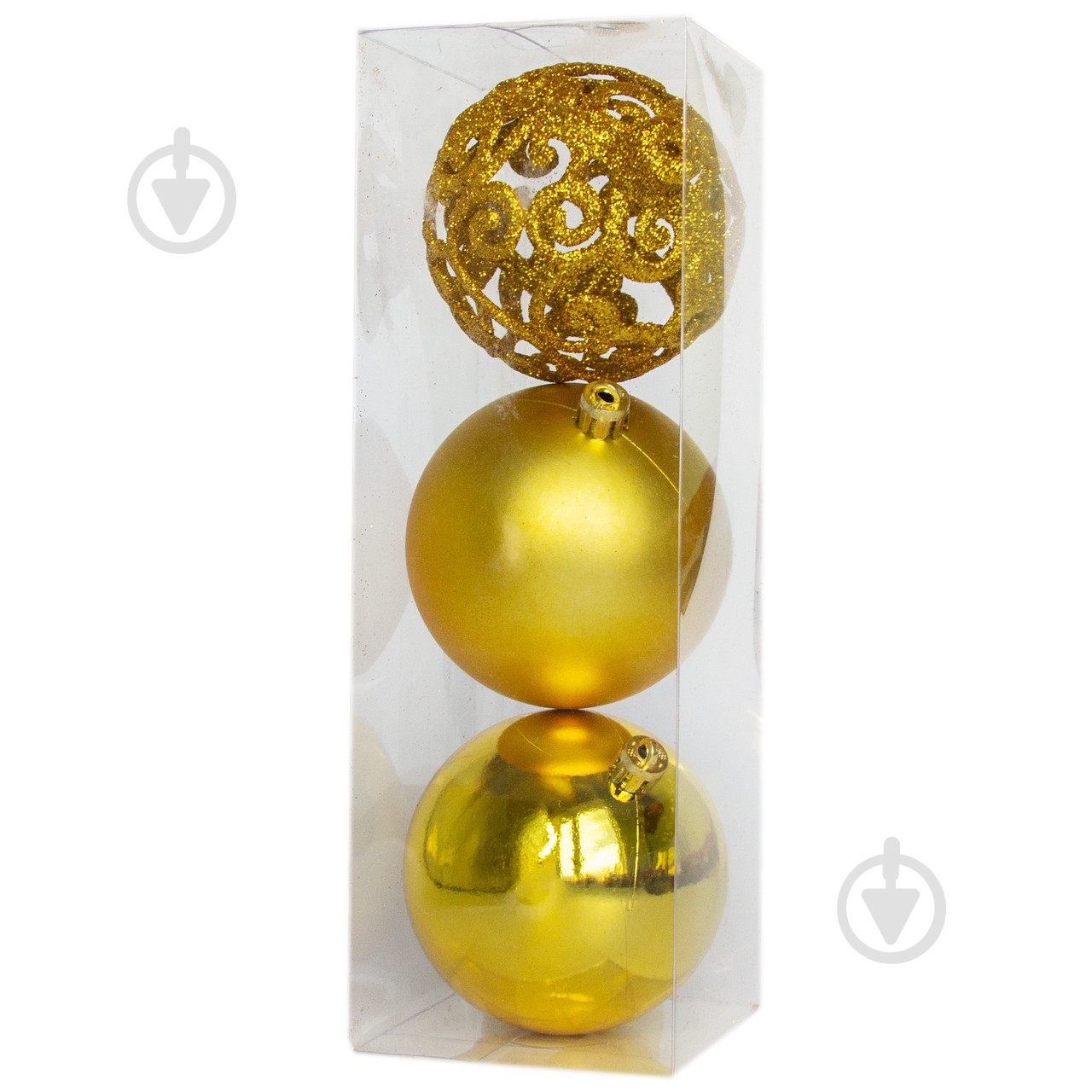 Набор елочных шаров Девилон 251659 d80 мм 3 шт./уп. - фото 2 Набор елочных шаров Девилон 251659 d80 мм 3 шт./уп. - фото 2