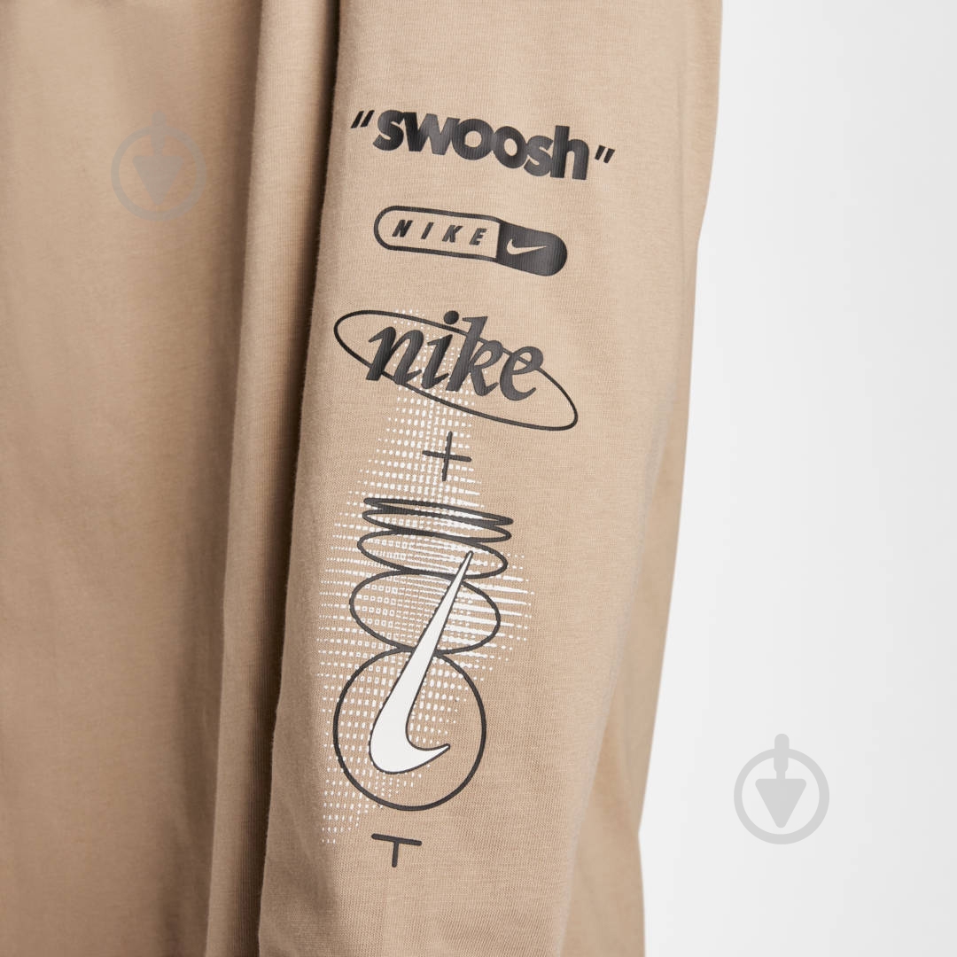 Футболка Nike W NSW LS TEE BF PRINT SW FV4971-247 р.M бежевый - фото 5 Футболка Nike W NSW LS TEE BF PRINT SW FV4971-247 р.M бежевый - фото 5
