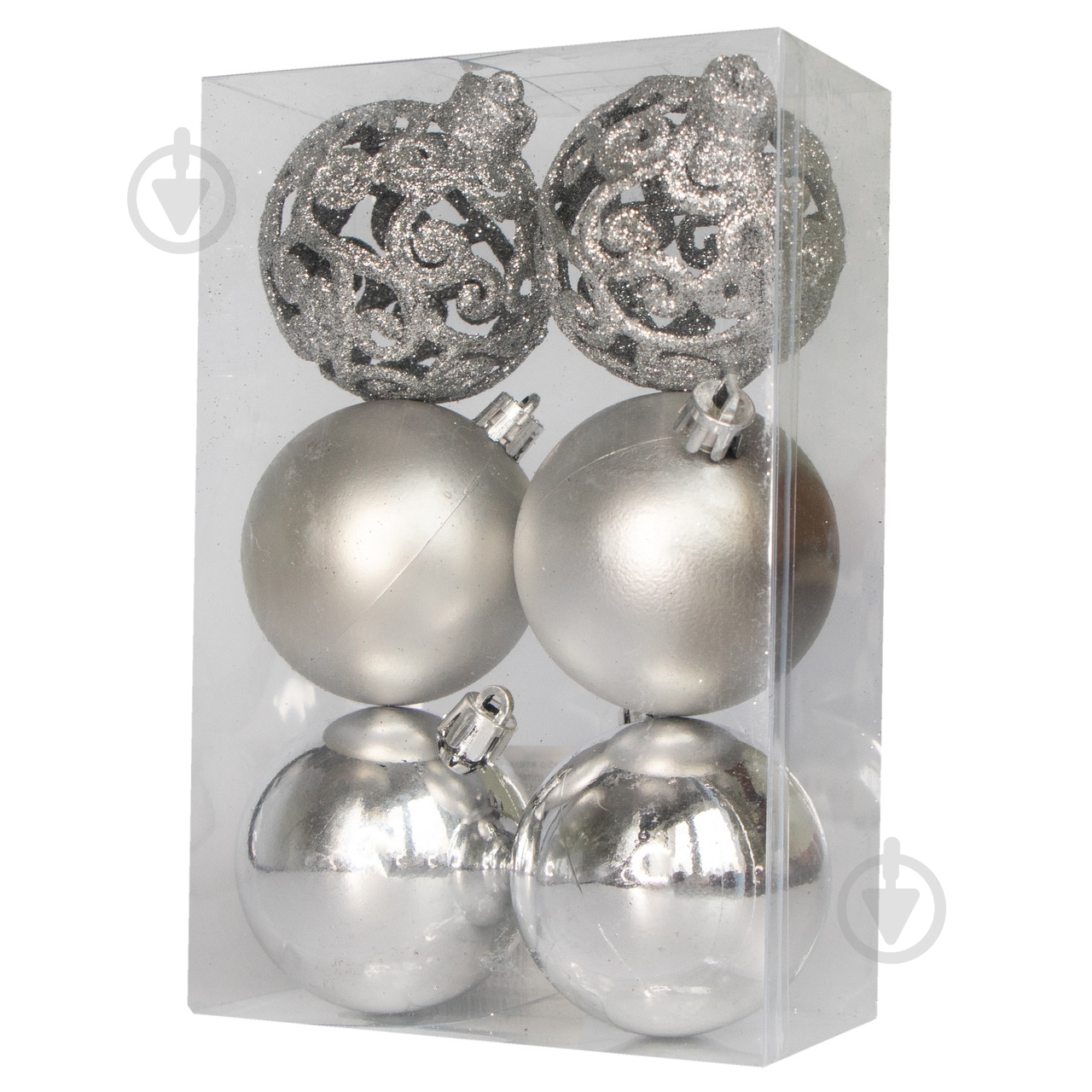 Набор елочных шаров Девилон 251703 d60 мм 6 шт./уп. - фото 1
