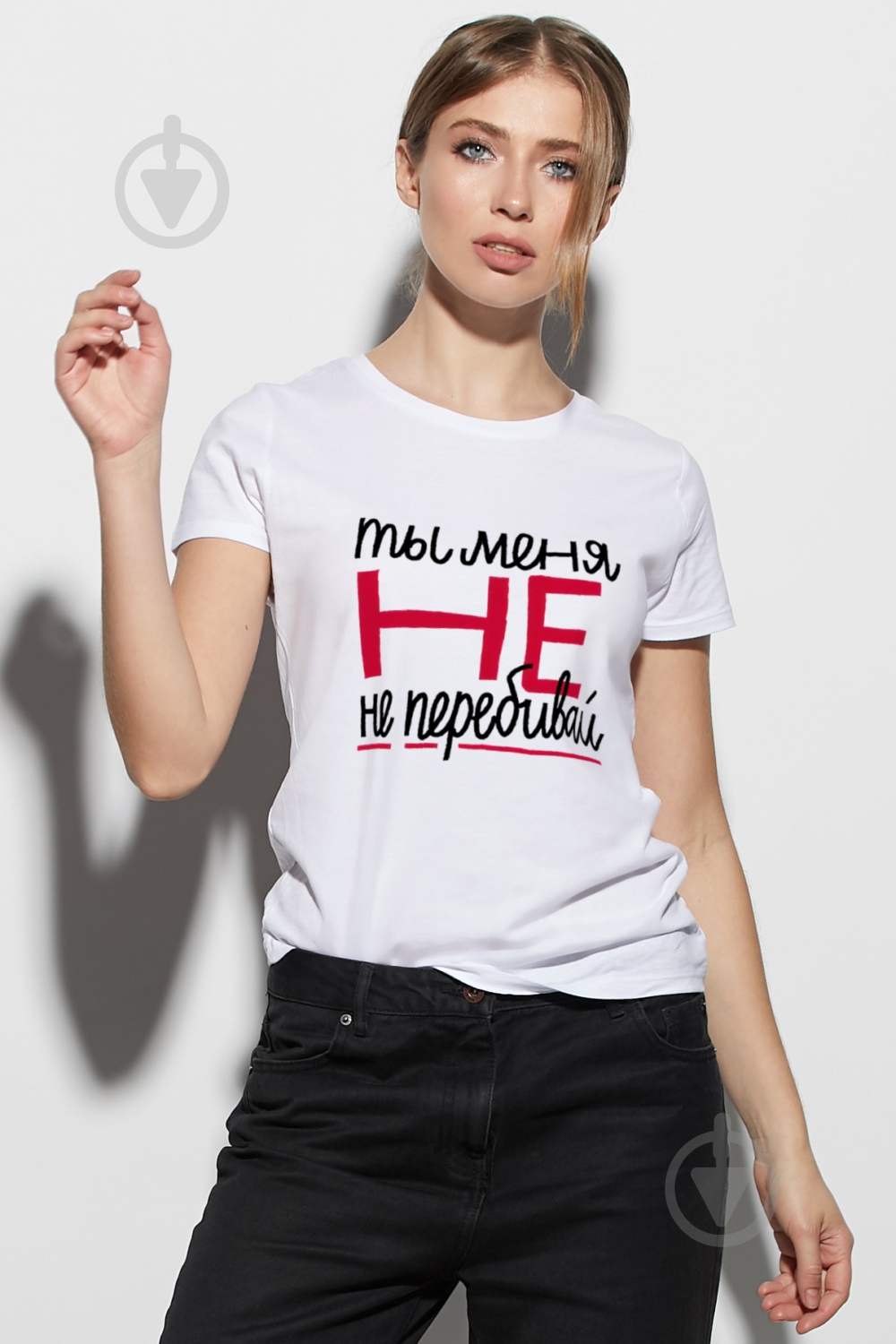 Футболка жіноча YAPPI Basic р. M білий WW11042 - фото 1