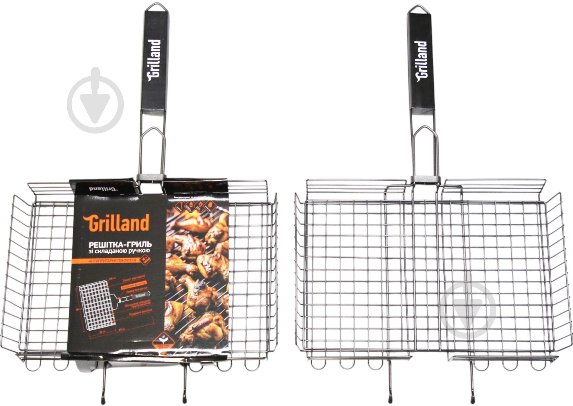 Решітка-гриль Grilland з антипригарним покриттям 38x26x5,5 см - фото 3