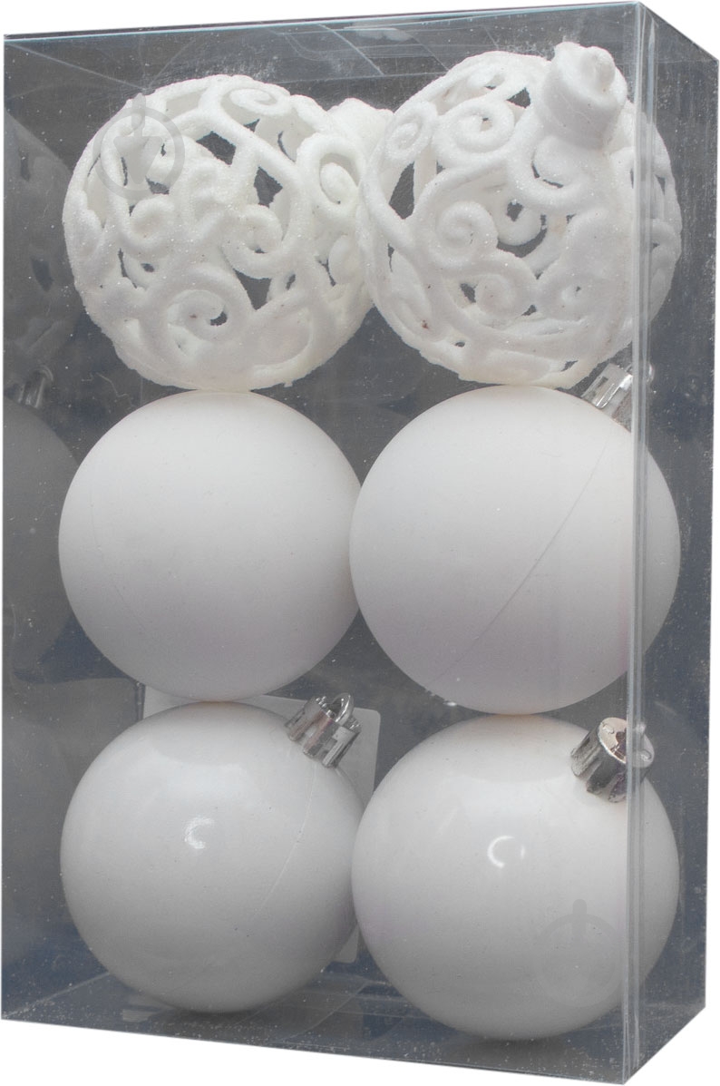 Набор елочных шаров Девилон 251734 d60 мм 6 шт./уп. - фото 1 Набор елочных шаров Девилон 251734 d60 мм 6 шт./уп. - фото 1