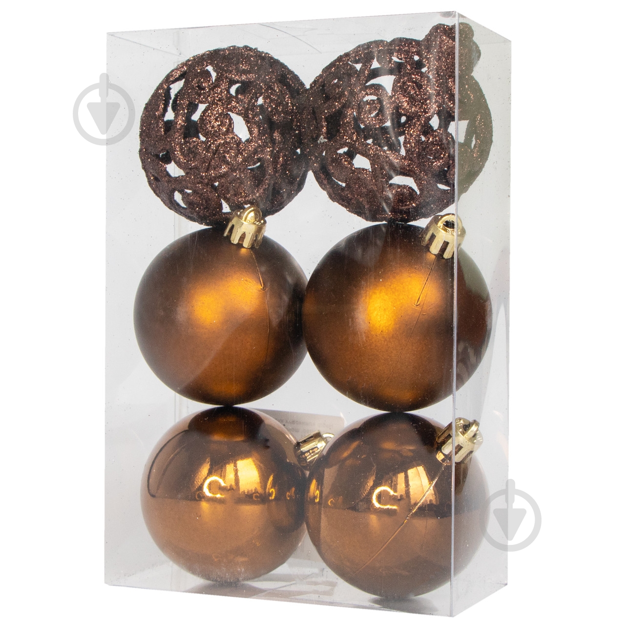 Набор елочных шаров Девилон 251741 d60 мм 6 шт./уп. - фото 1 Набор елочных шаров Девилон 251741 d60 мм 6 шт./уп. - фото 1