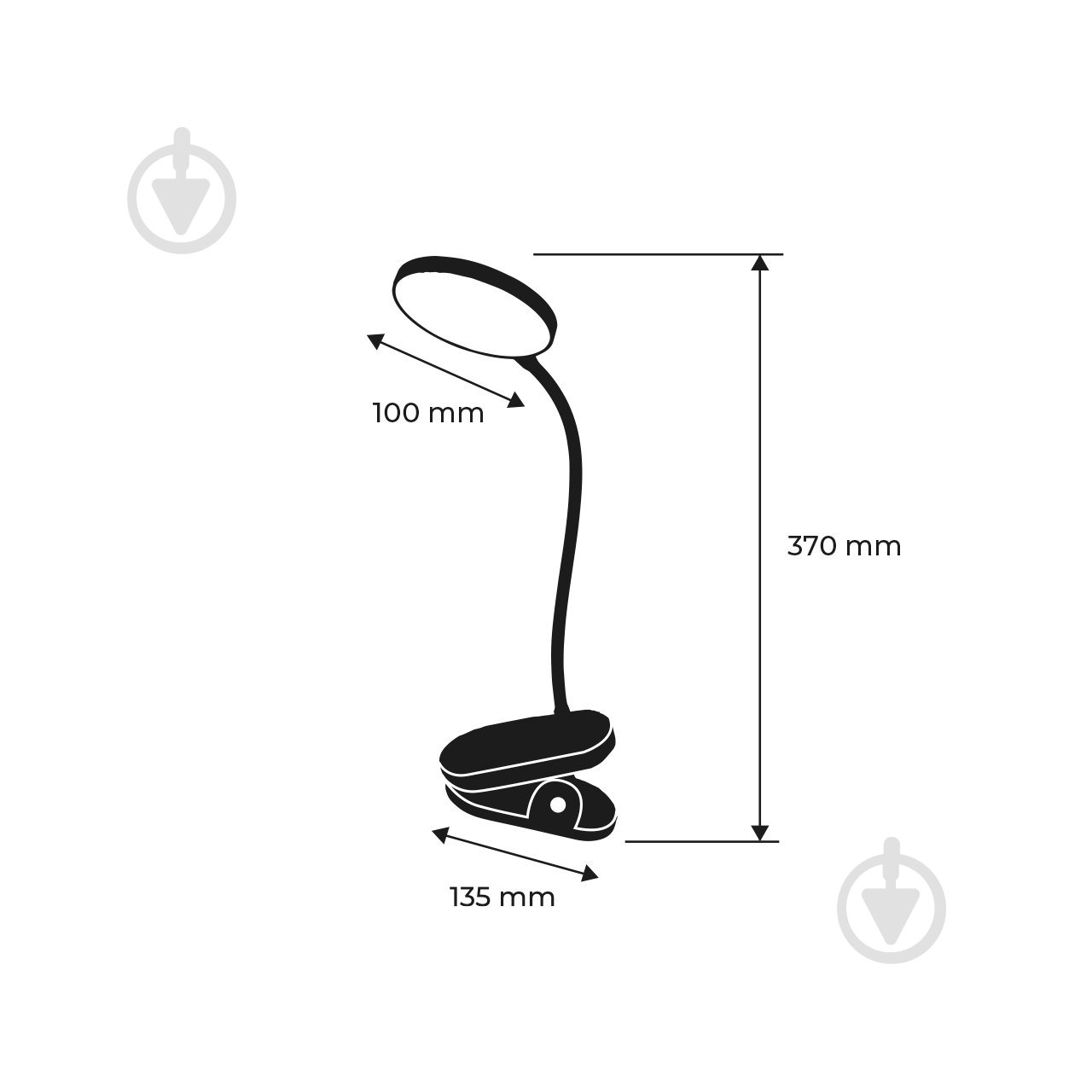 Світильник настільний акумуляторний Eurolamp 230 Вт білий LED-TLB-5W(P) - фото 3