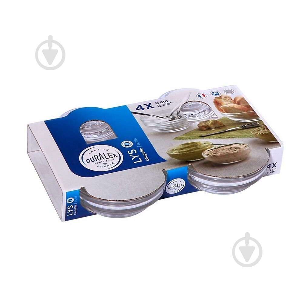 Набор салатников Duralex Gigogn 35 мл 4 шт. - фото 2 Набор салатников Duralex Gigogn 35 мл 4 шт. - фото 2