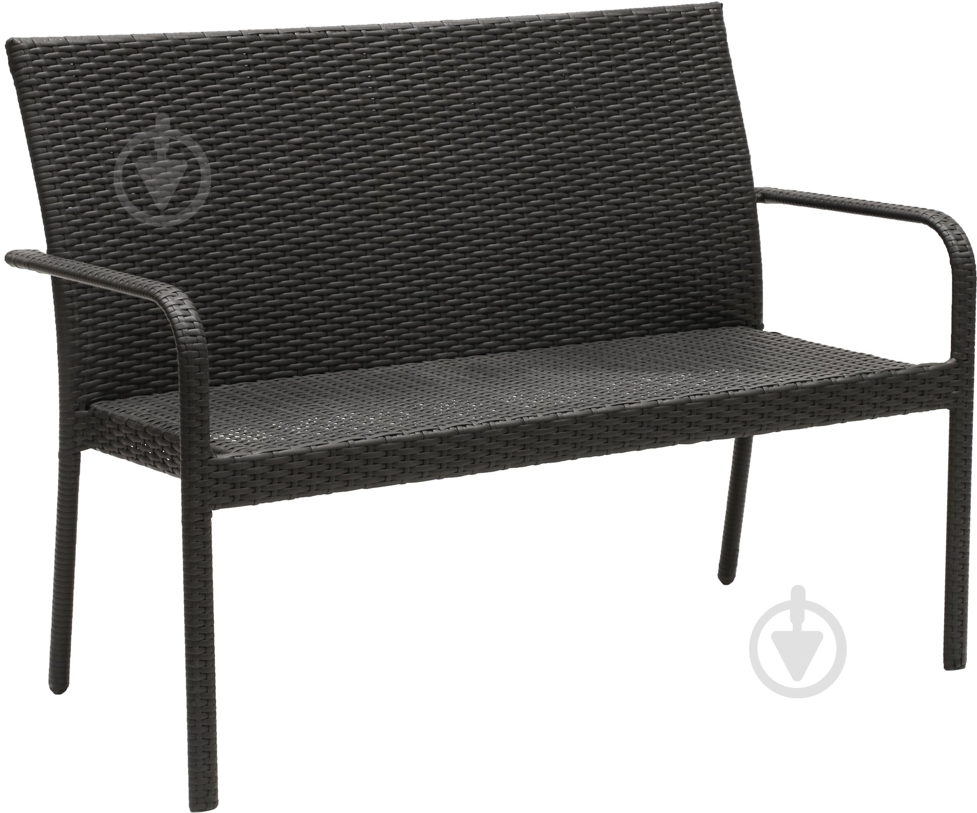 Диван садовый Indigo HYC-005D 63х123 см черный - фото 1