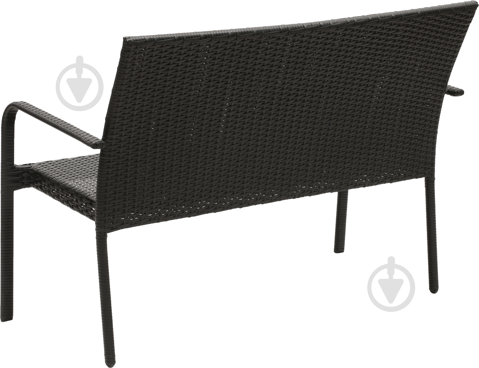 Диван садовый Indigo HYC-005D 63х123 см черный - фото 3