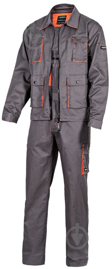 Брюки рабочие Sizam Newcastle р. M 30205 серый с оранжевым - фото 5 Брюки рабочие Sizam Newcastle р. M 30205 серый с оранжевым - фото 5