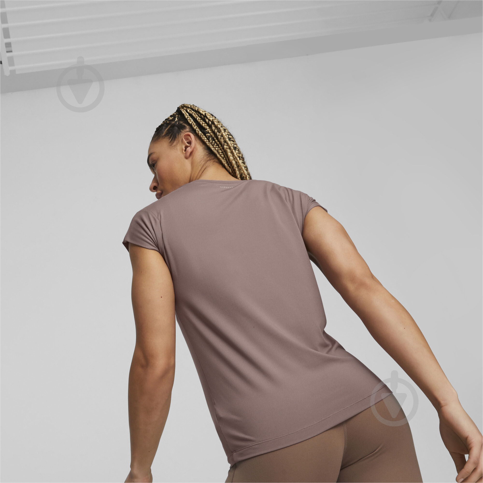 Футболка Puma CLOUDSPUN TREND TEE 52383495 р.M бежевый - фото 4
