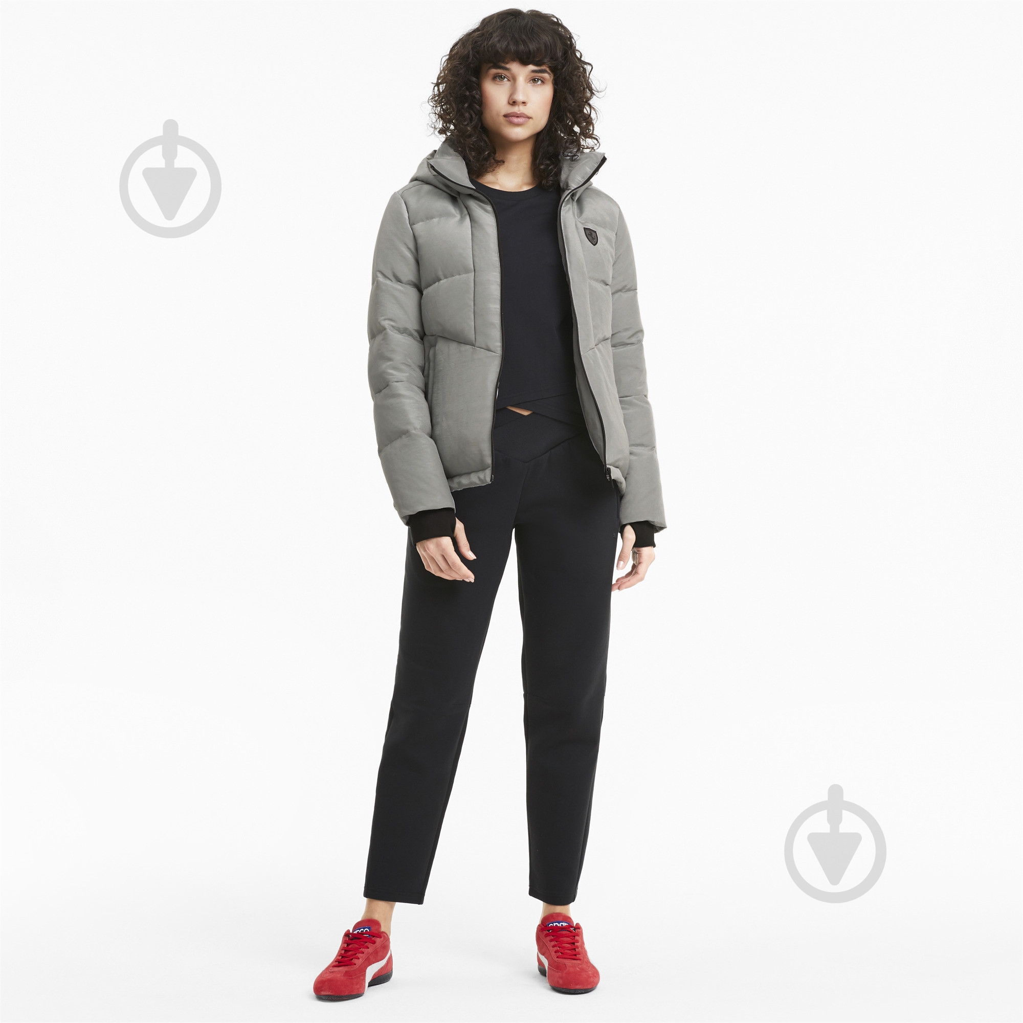 Пуховик Puma Ferrari Style Down Jacket 59804305 р.S серебряный - фото 5