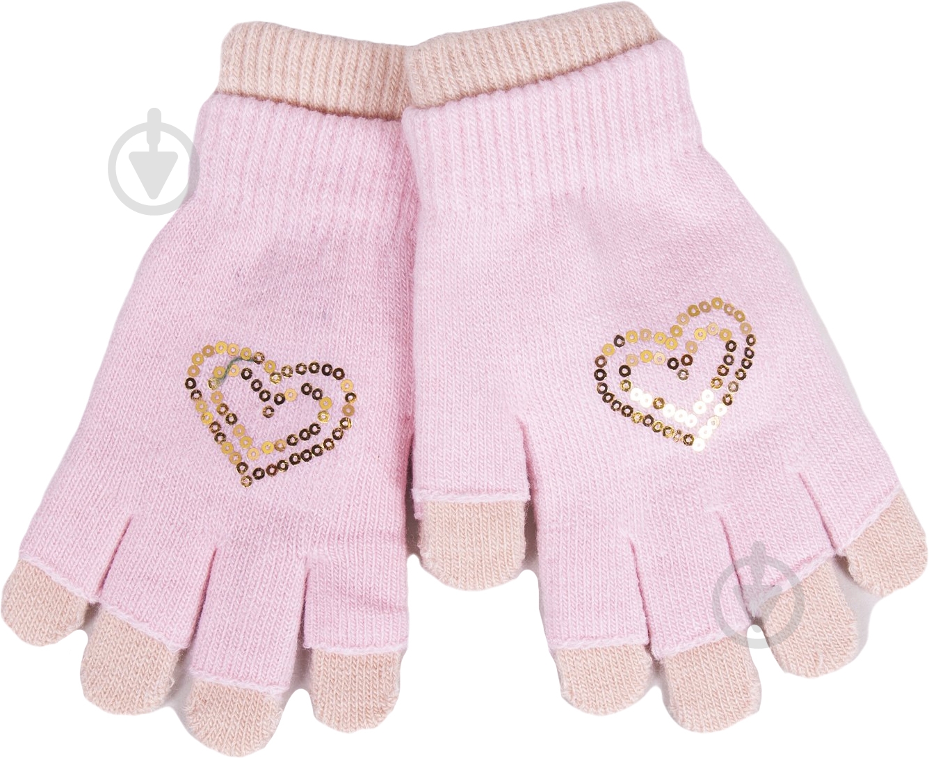 Варежки YO! р.16 пудра - фото 1 Варежки YO! р.16 пудра - фото 1