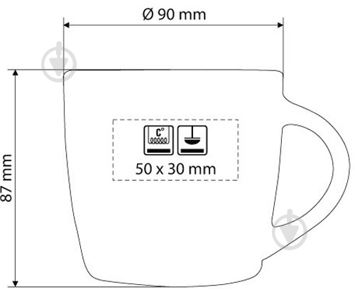 Чашка Slavic керамическая BLACK BERRY 300 ml 44.062.30 - фото 2