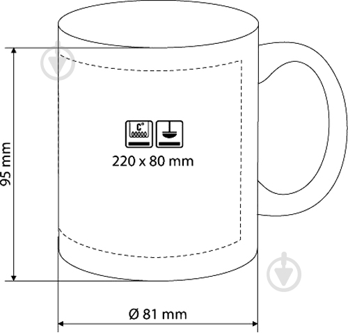 Чашка Slavic євроциліндр 325 ml - фото 2 Чашка Slavic євроциліндр 325 ml - фото 2