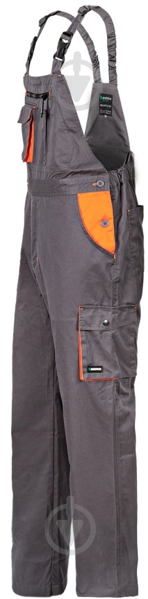 Полукомбинезон рабочий Sizam Newcastle р. XL 30213 серый с оранжевым - фото 2 Полукомбинезон рабочий Sizam Newcastle р. XL 30213 серый с оранжевым - фото 2