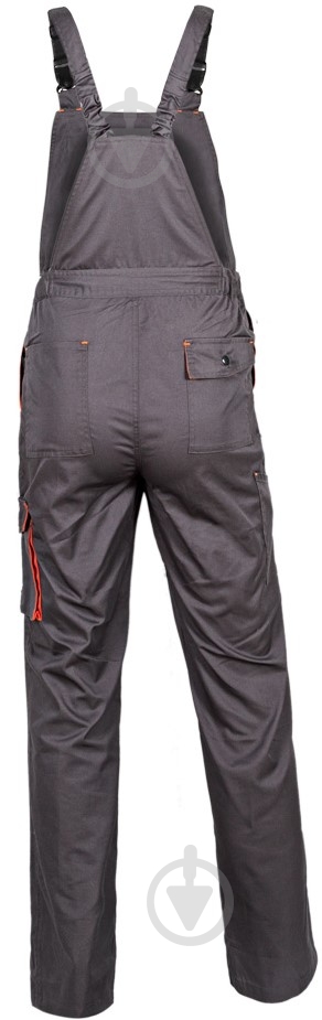 Полукомбинезон рабочий Sizam Newcastle р. XL 30213 серый с оранжевым - фото 3 Полукомбинезон рабочий Sizam Newcastle р. XL 30213 серый с оранжевым - фото 3