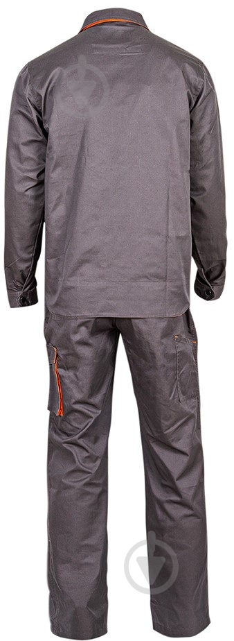 Полукомбинезон рабочий Sizam Newcastle р. XL 30213 серый с оранжевым - фото 6 Полукомбинезон рабочий Sizam Newcastle р. XL 30213 серый с оранжевым - фото 6