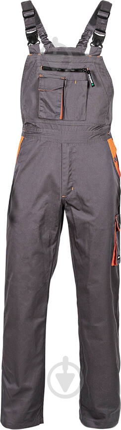 Полукомбинезон рабочий Sizam Newcastle р. XL 30213 серый с оранжевым - фото 7 Полукомбинезон рабочий Sizam Newcastle р. XL 30213 серый с оранжевым - фото 7