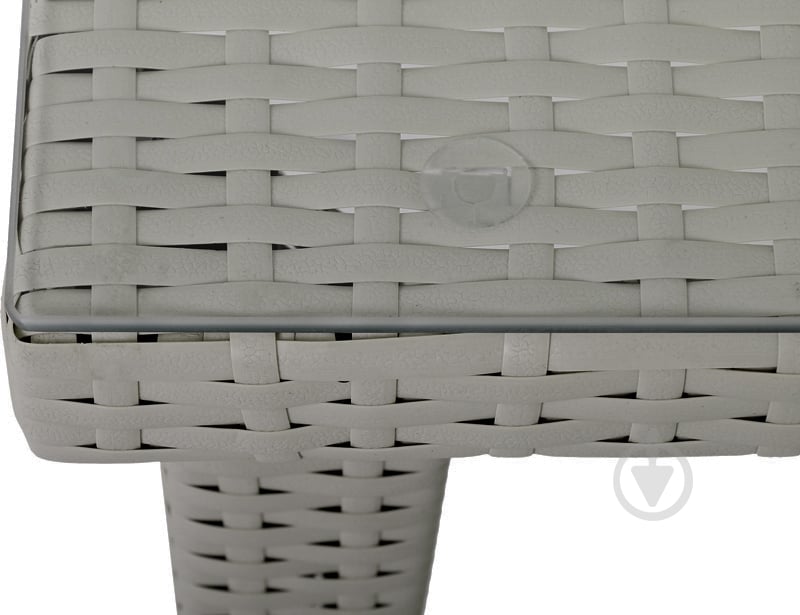 Стіл Indigo зі штучного ротангу HYT-1701 90x90 см сірий - фото 3 Стіл Indigo зі штучного ротангу HYT-1701 90x90 см сірий - фото 3